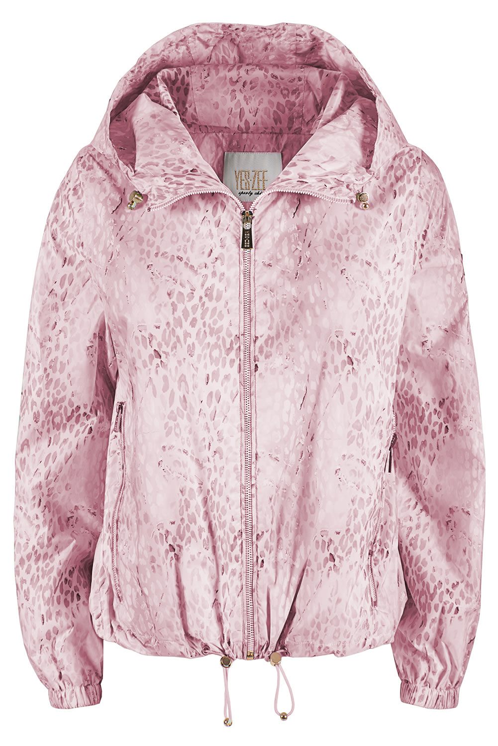 Pink Polyester Women Jacket