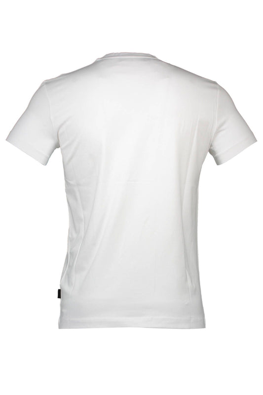White Cotton Men T-Shirt