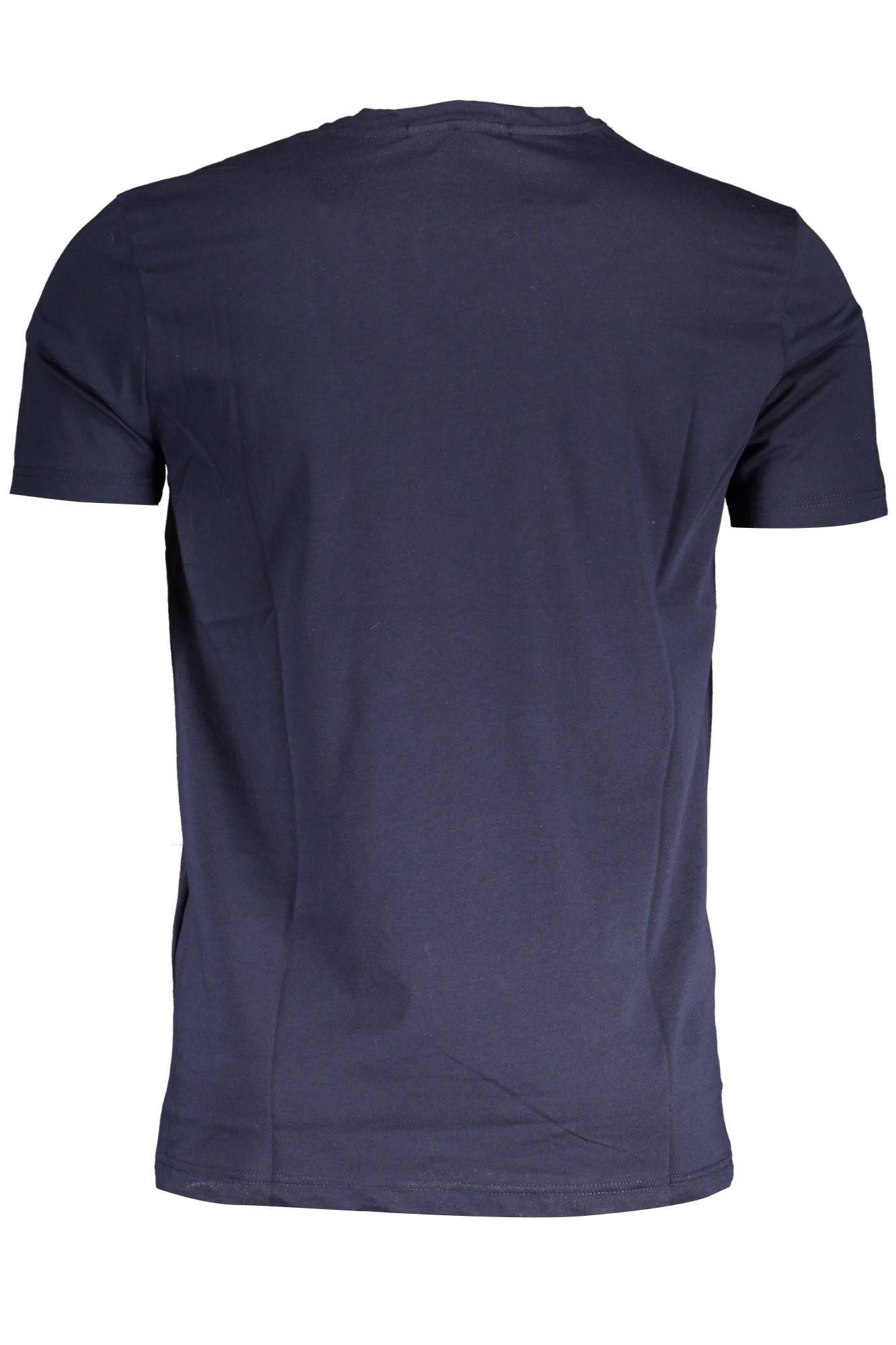 Blue Cotton Men T-Shirt