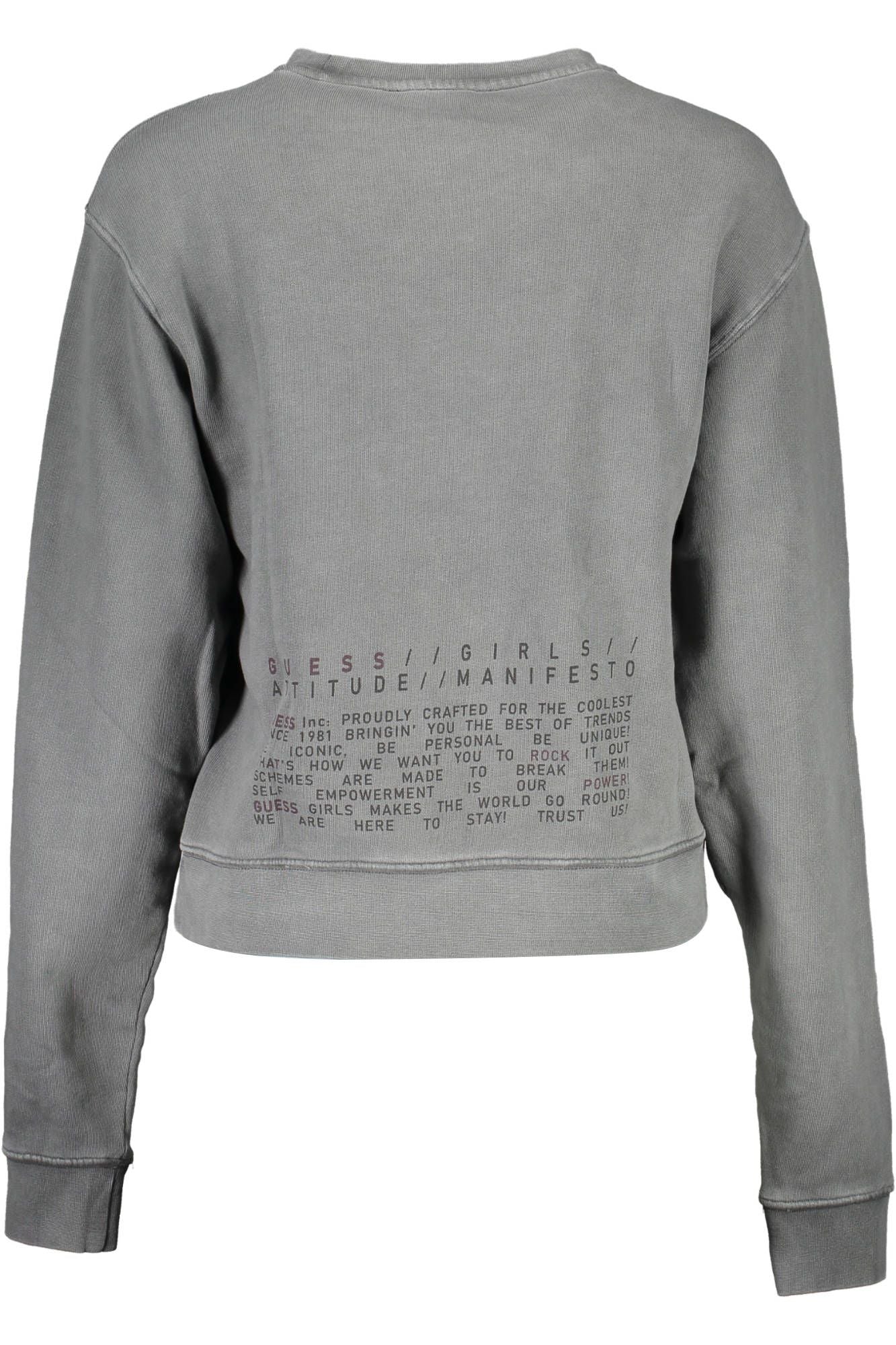 Gray Cotton Women Sweater