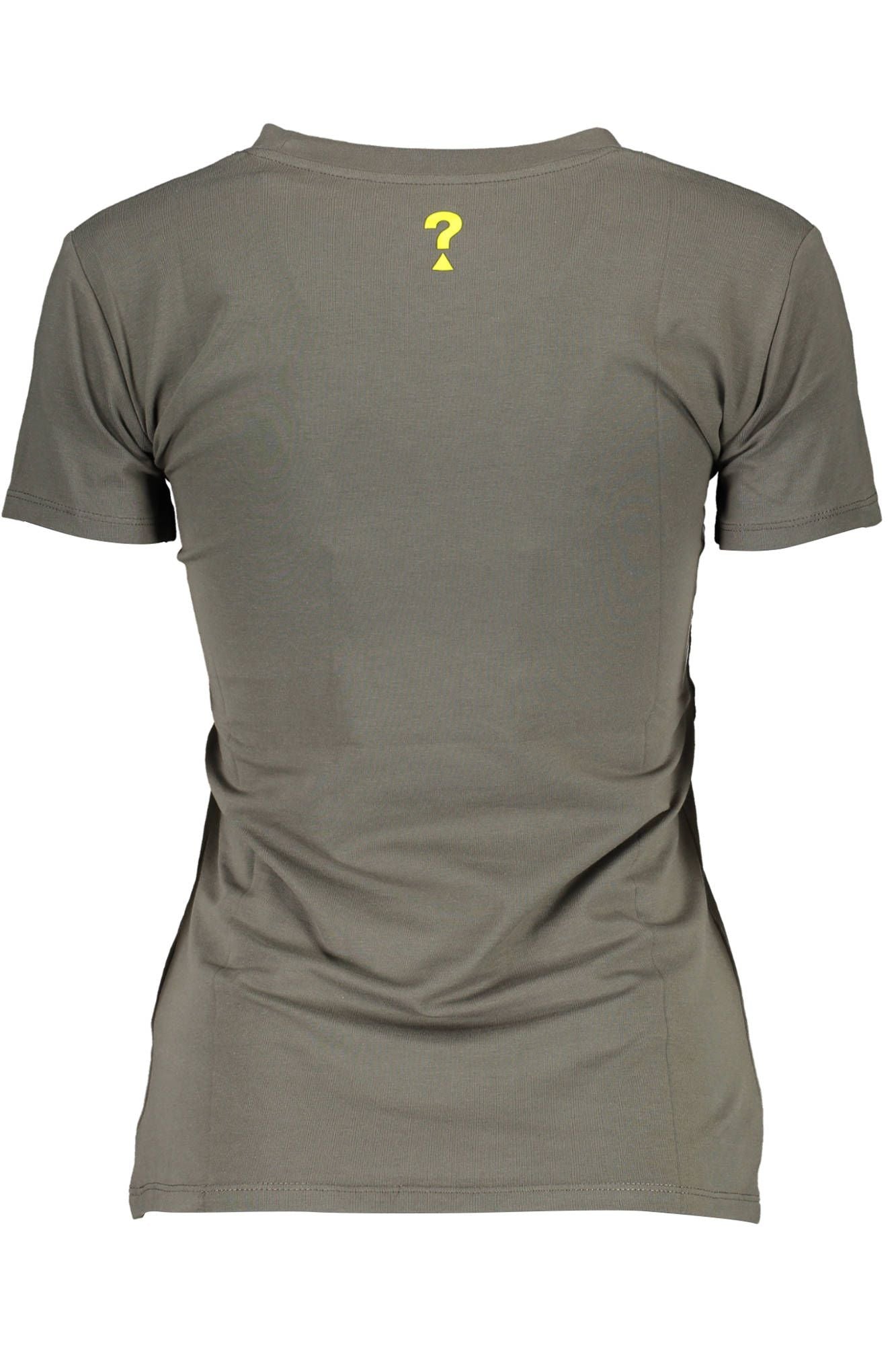 Green Cotton Women T-Shirt