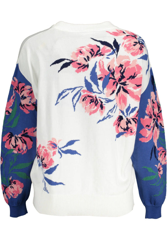 White Cotton Women Sweater