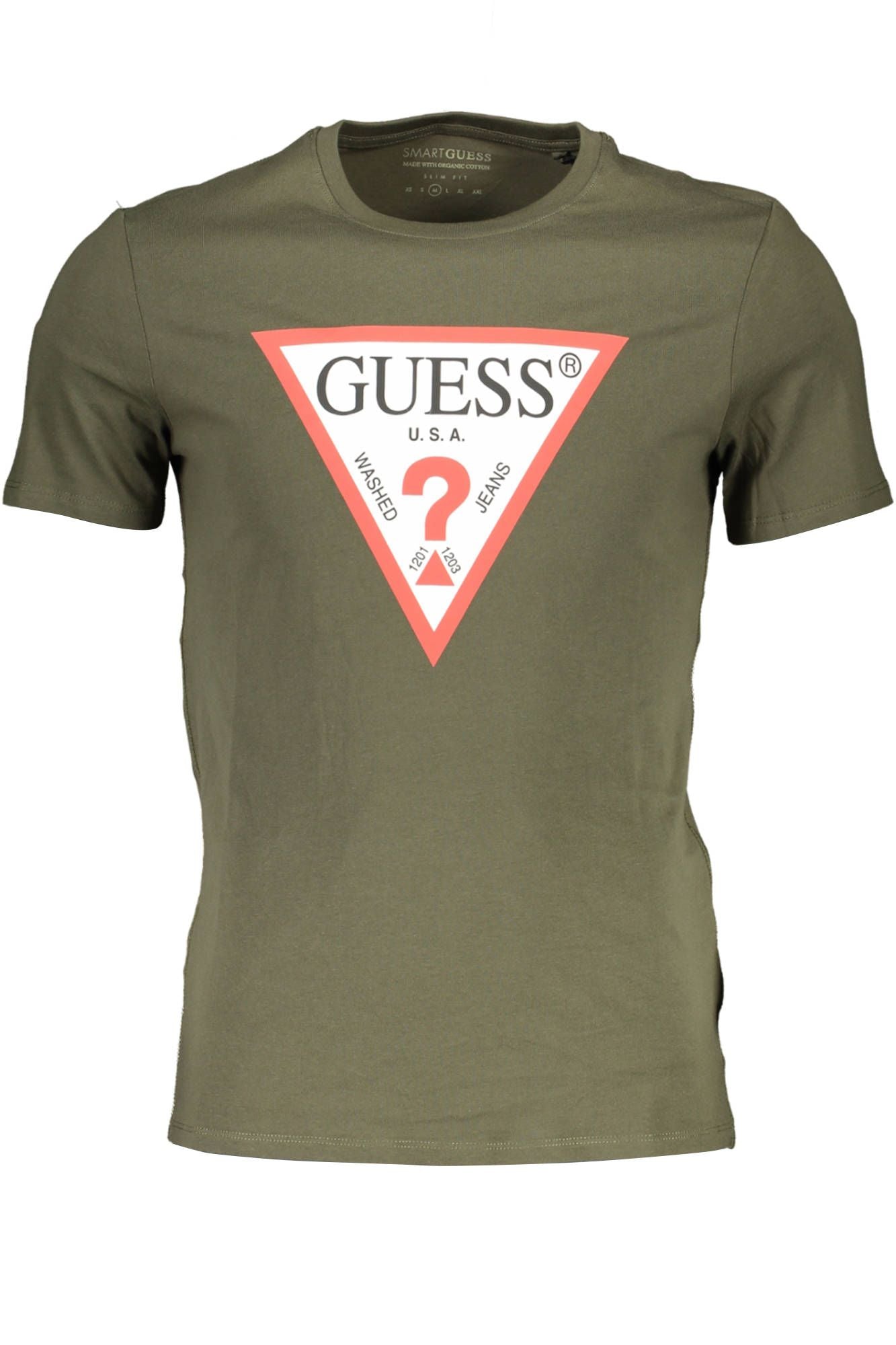 Green Cotton Men T-Shirt
