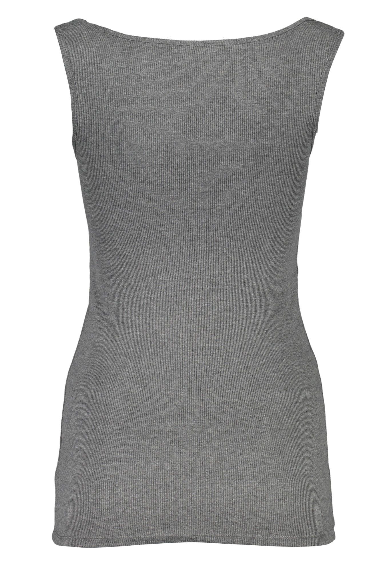 Gray Cotton Women Tank Top