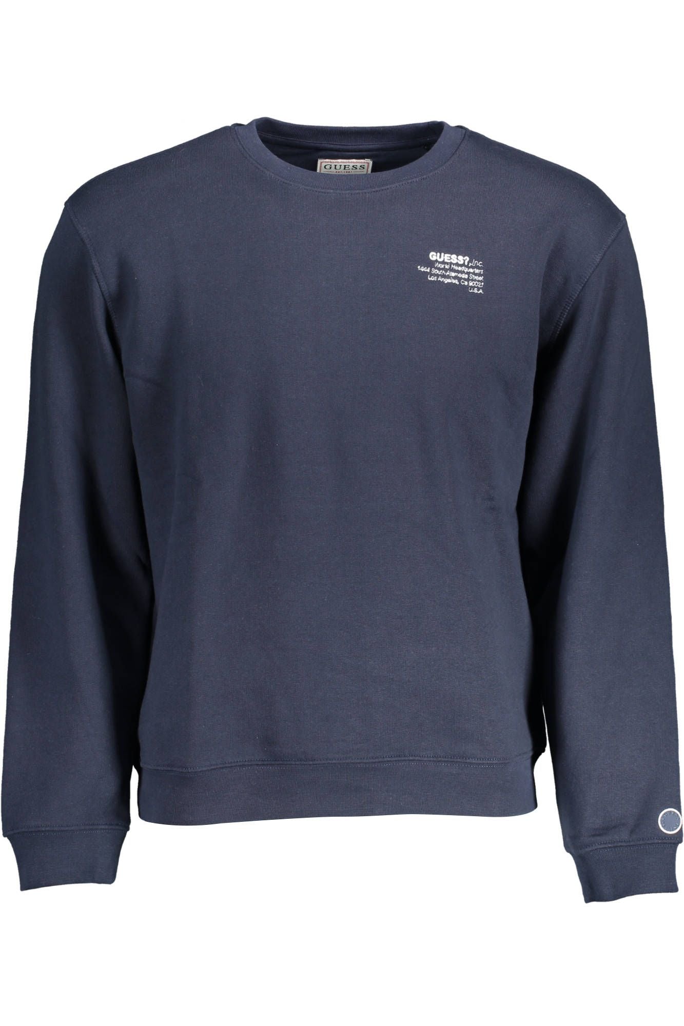 Blue Cotton Men Sweater