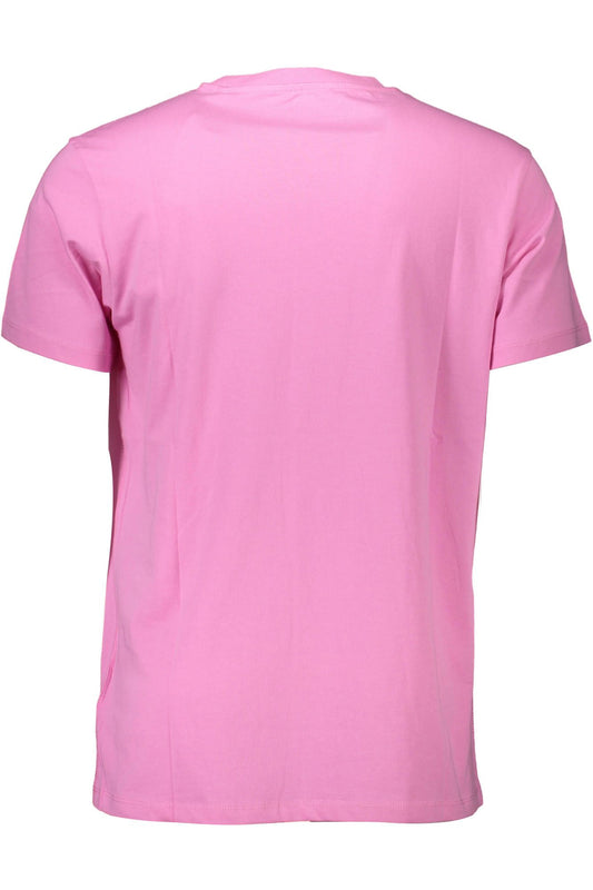 Pink Cotton Men T-Shirt
