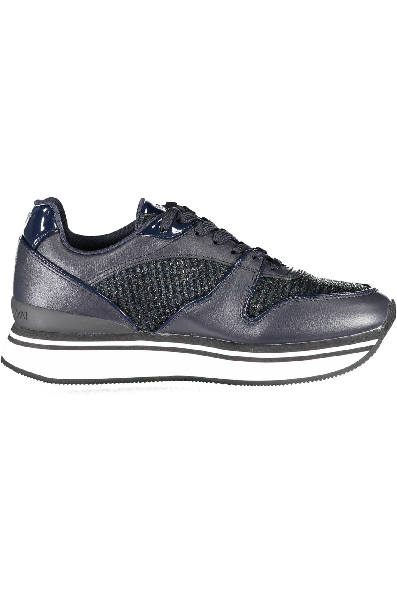 Blue Polyester Women Sneaker