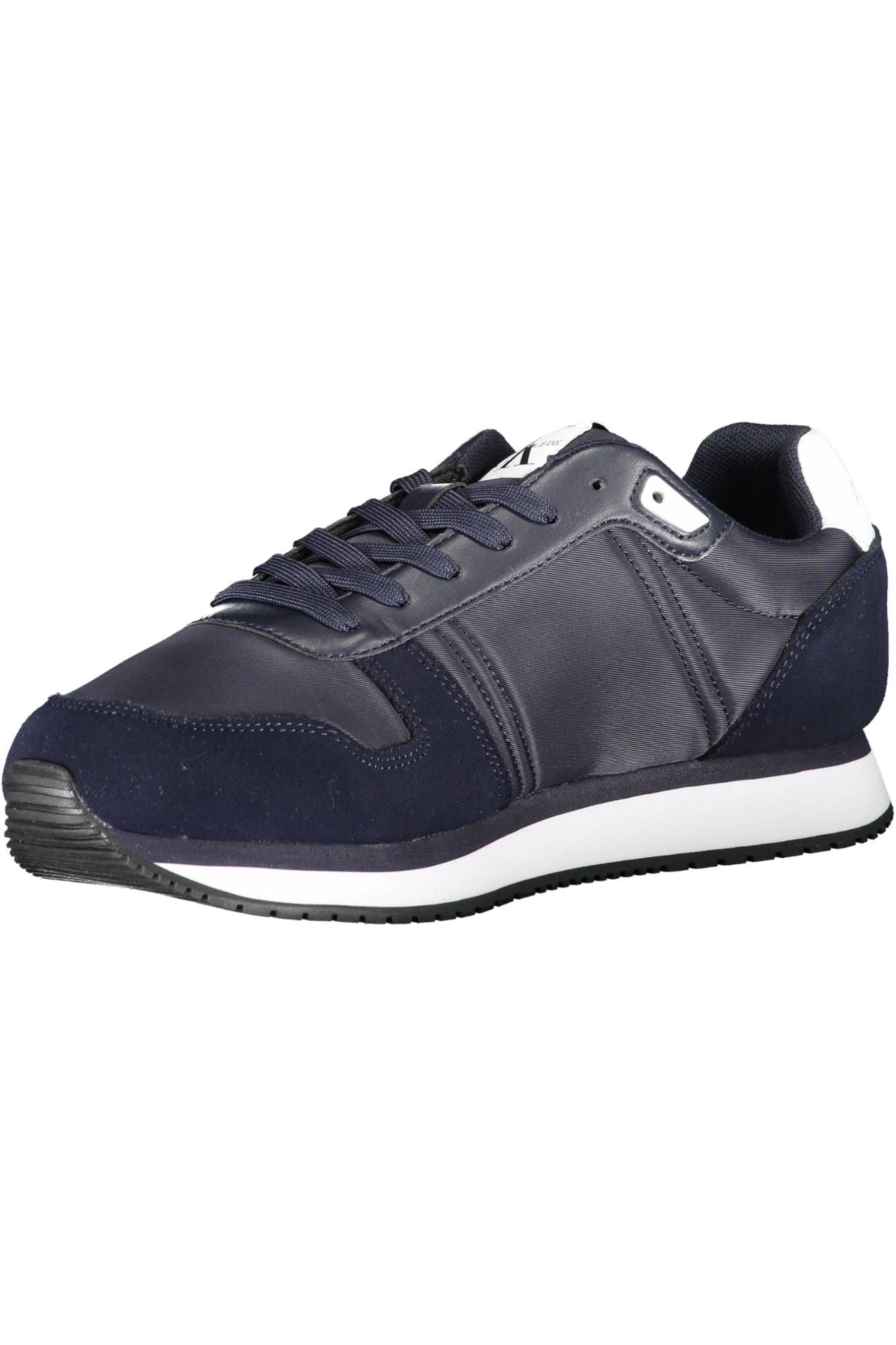 Blue Polyester Men Sneaker