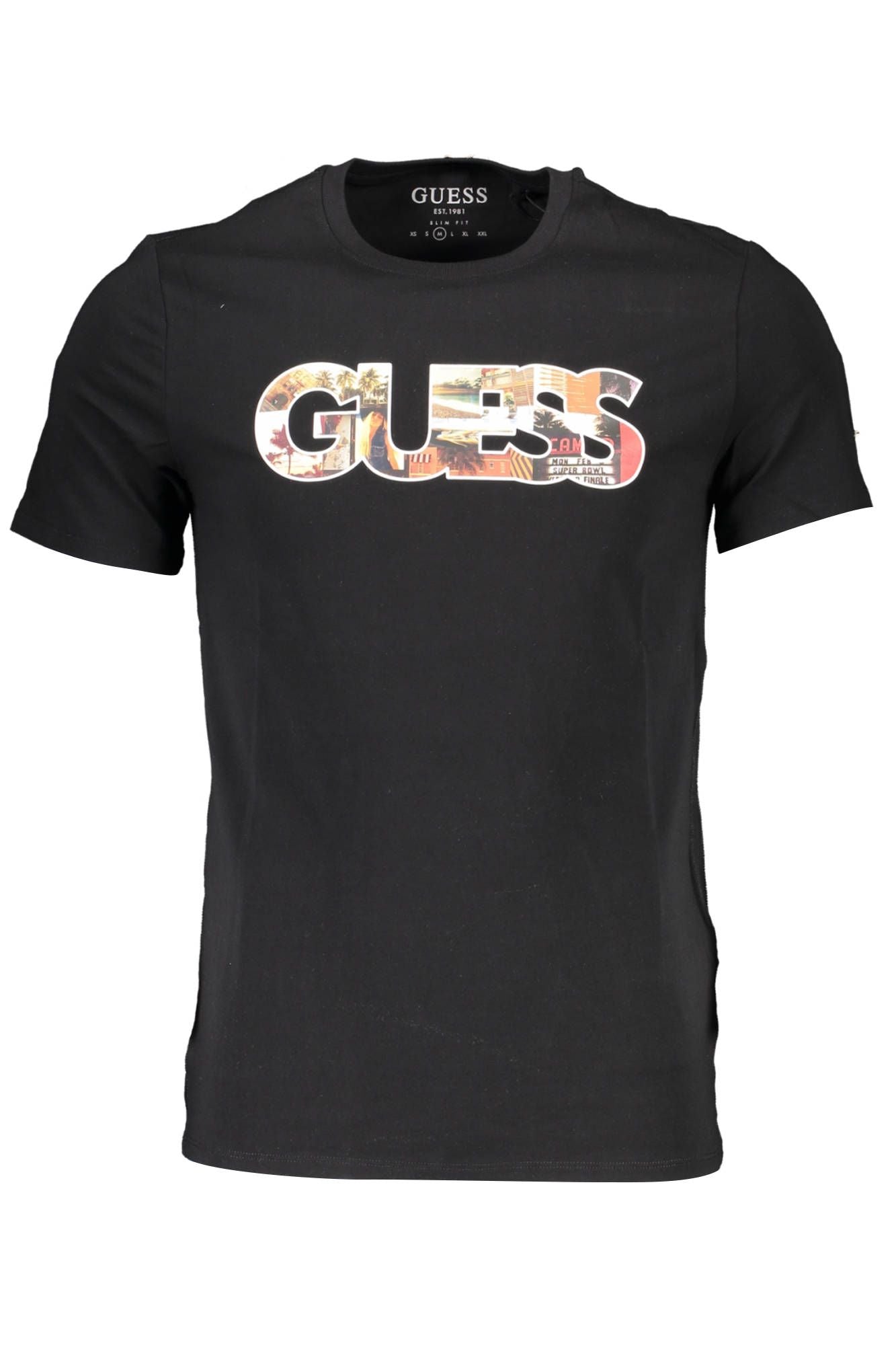 Black Cotton Men T-Shirt