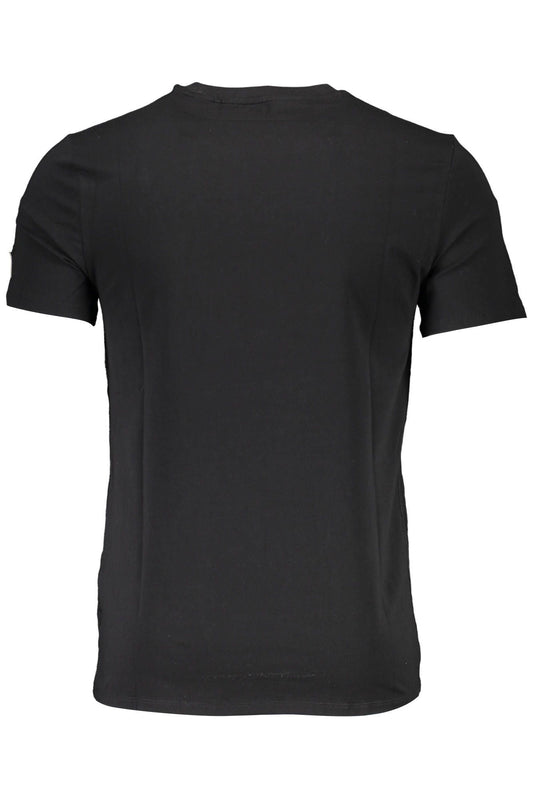 Black Cotton Men T-Shirt