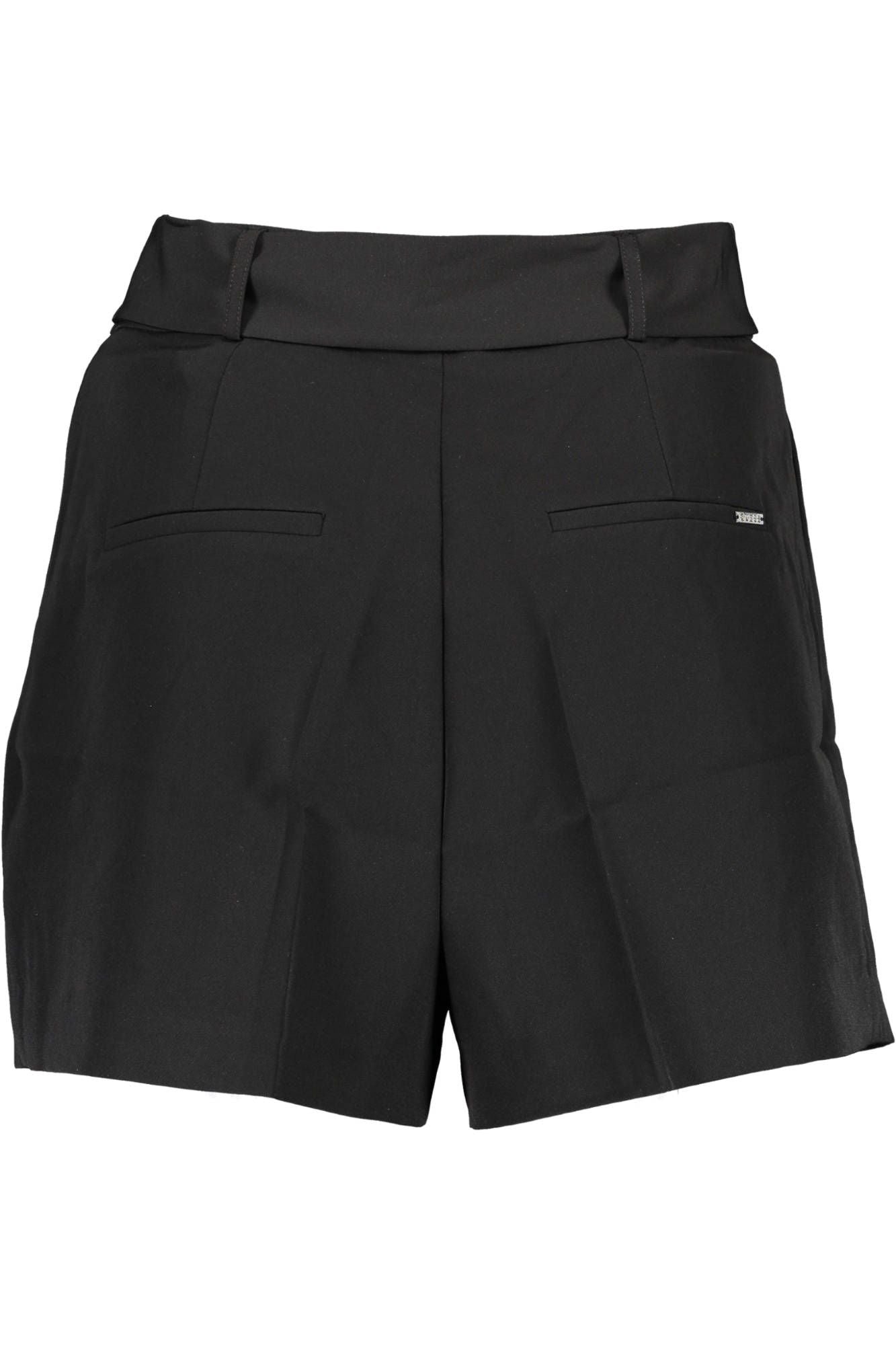 Black Polyester Women Pants