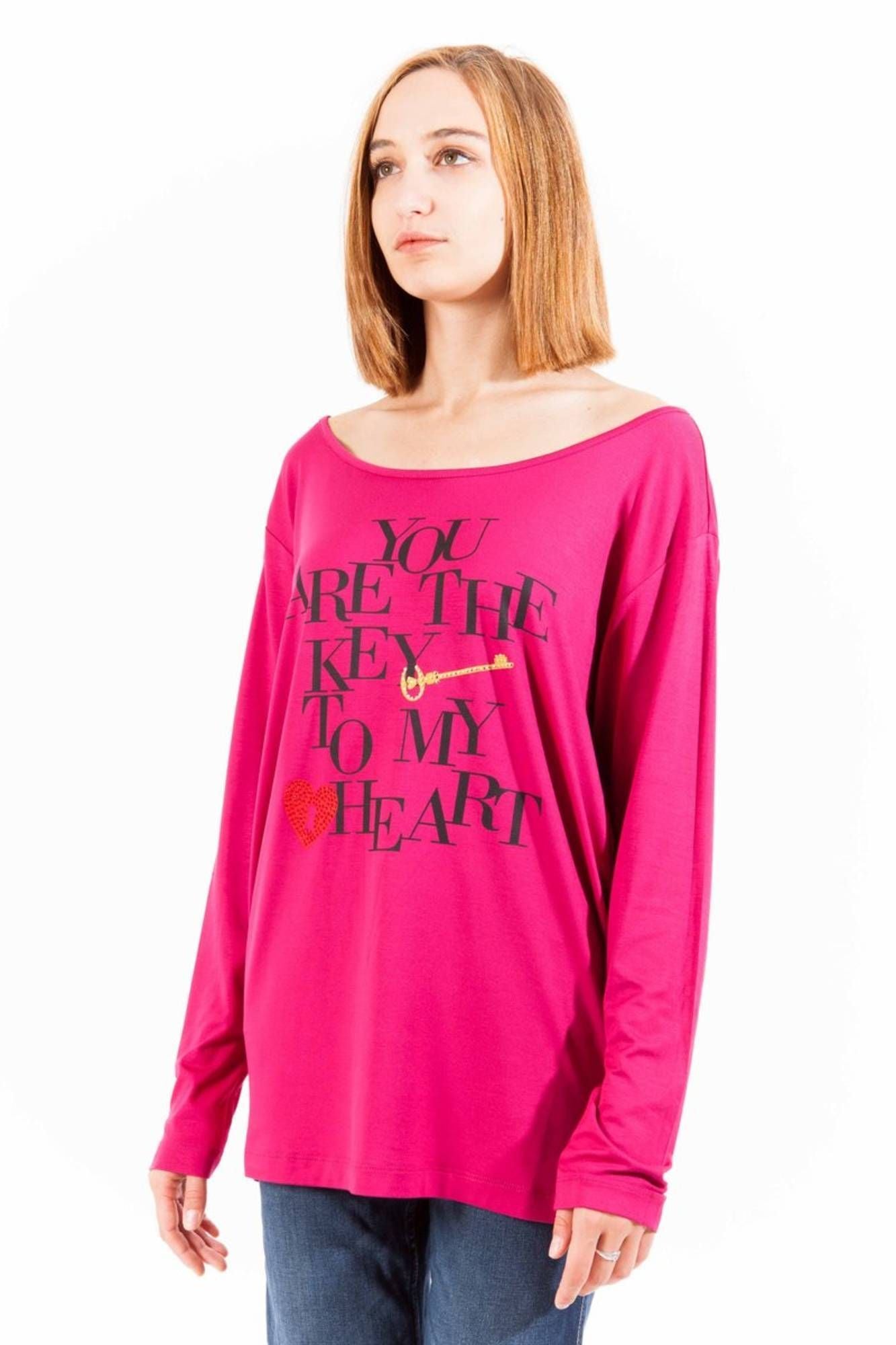 Pink Cotton Women Top