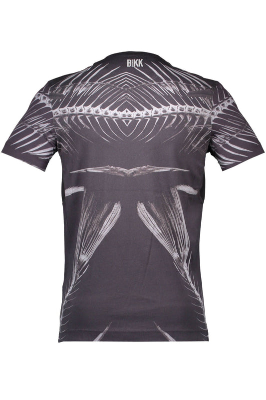 Black Cotton Men T-Shirt