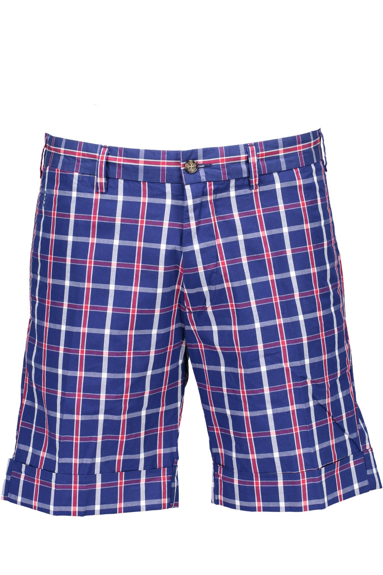 Blue Cotton Men Pant