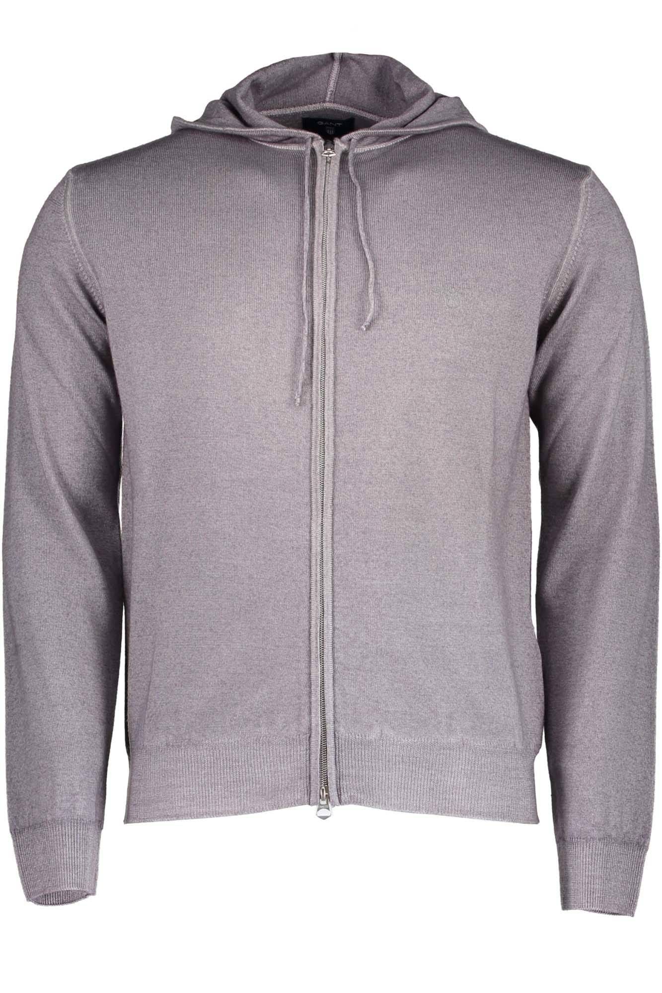 Gray Wool Men Cardigan