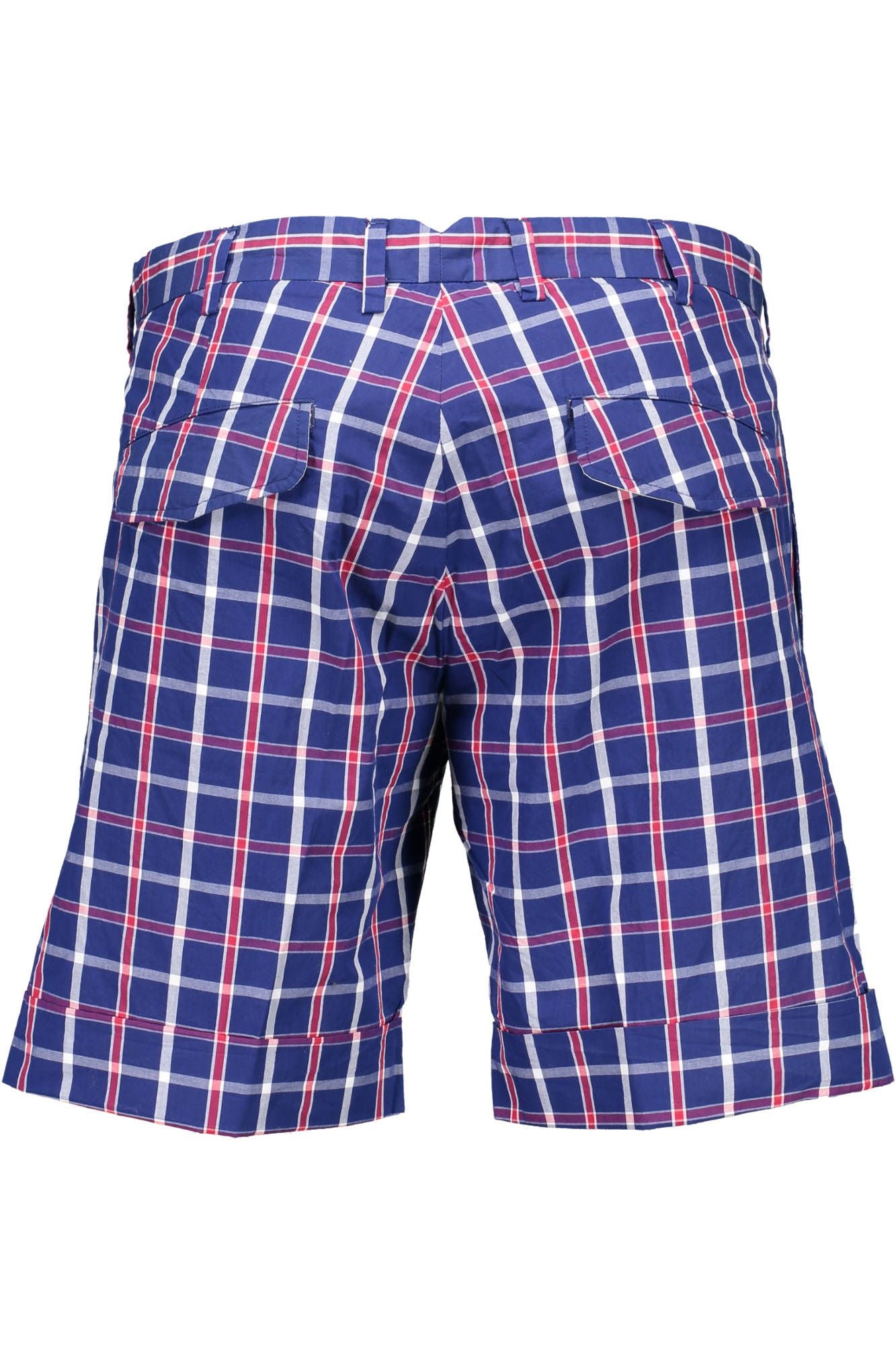 Blue Cotton Men Pant