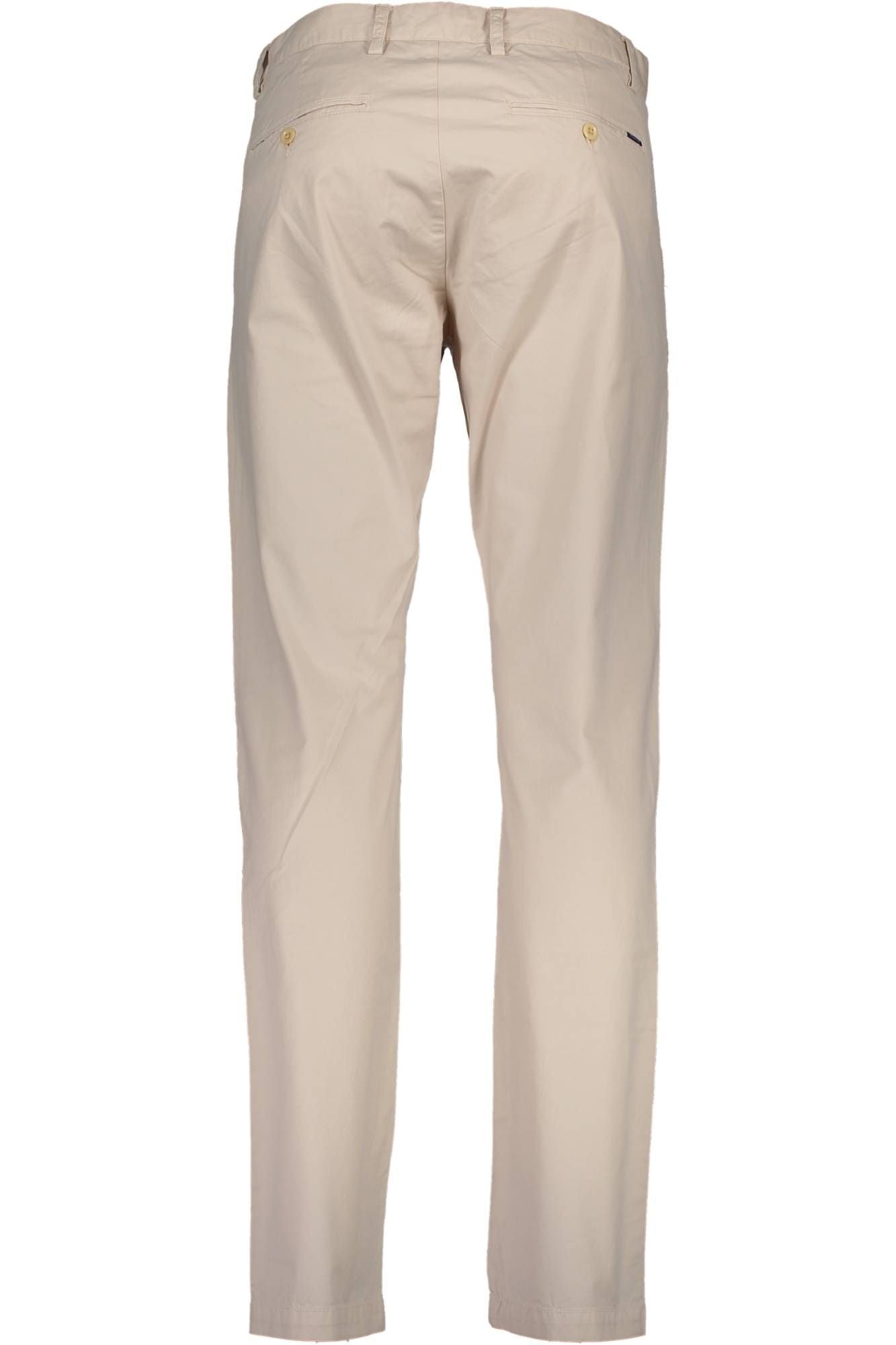 Beige Cotton Men Pant