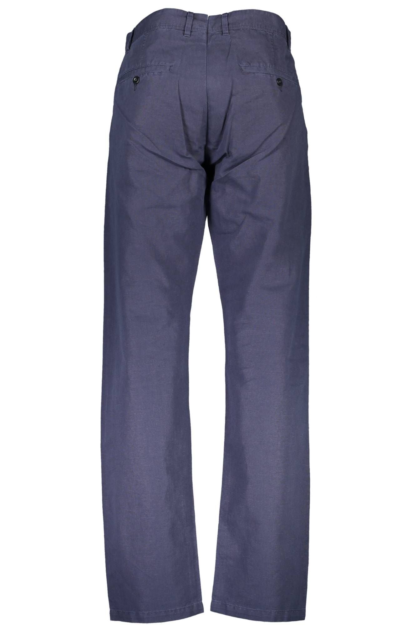 Blue Cotton Men Pant
