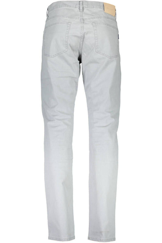 Gray Cotton Men Pant
