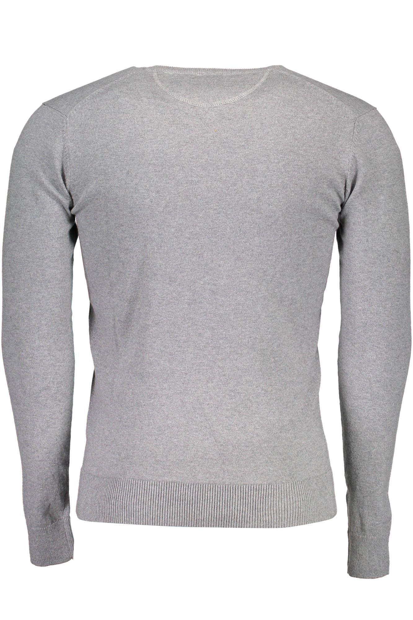 Gray Cotton Mens Sweater