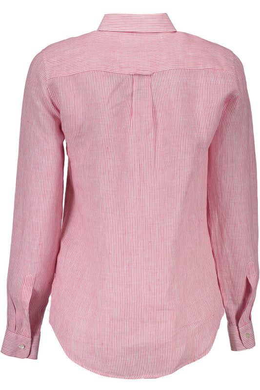 Red Linen Women Shirt