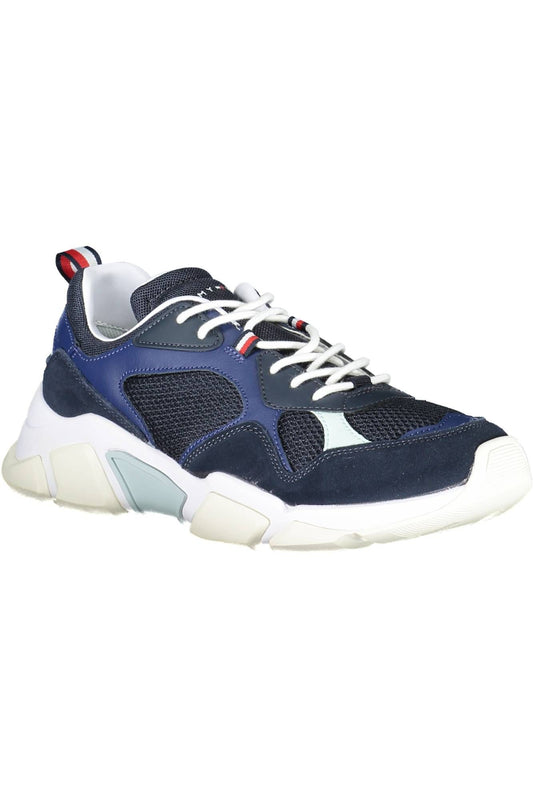 Blue Fabric Men Sneaker