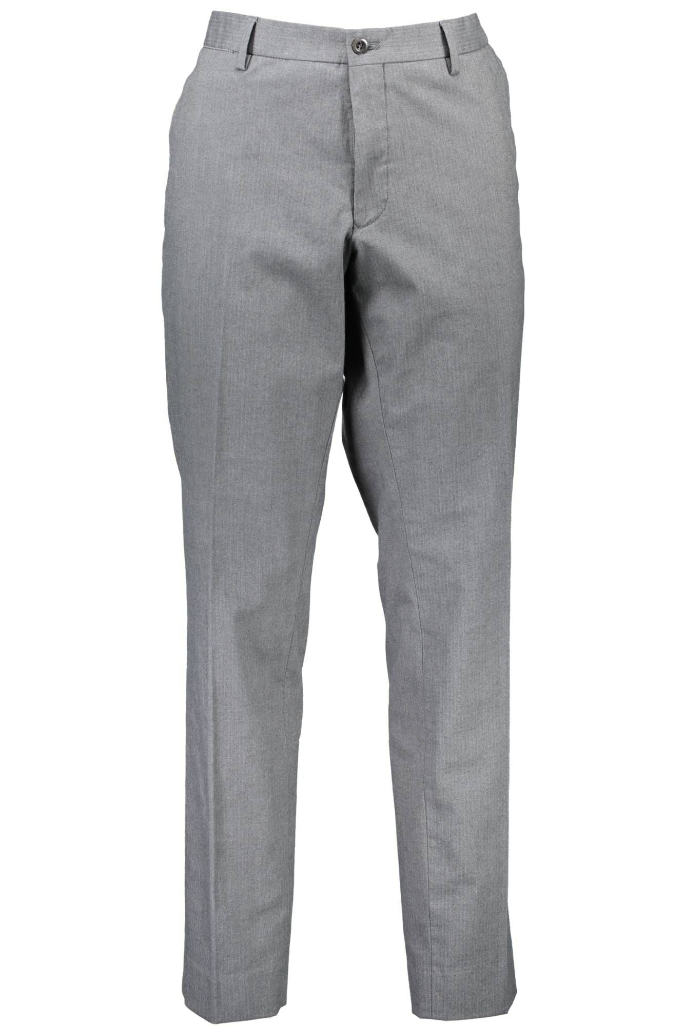 Gray Cotton Men Pant