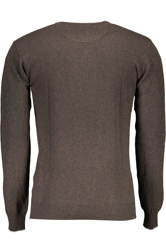 Brown Wool Men Sweater