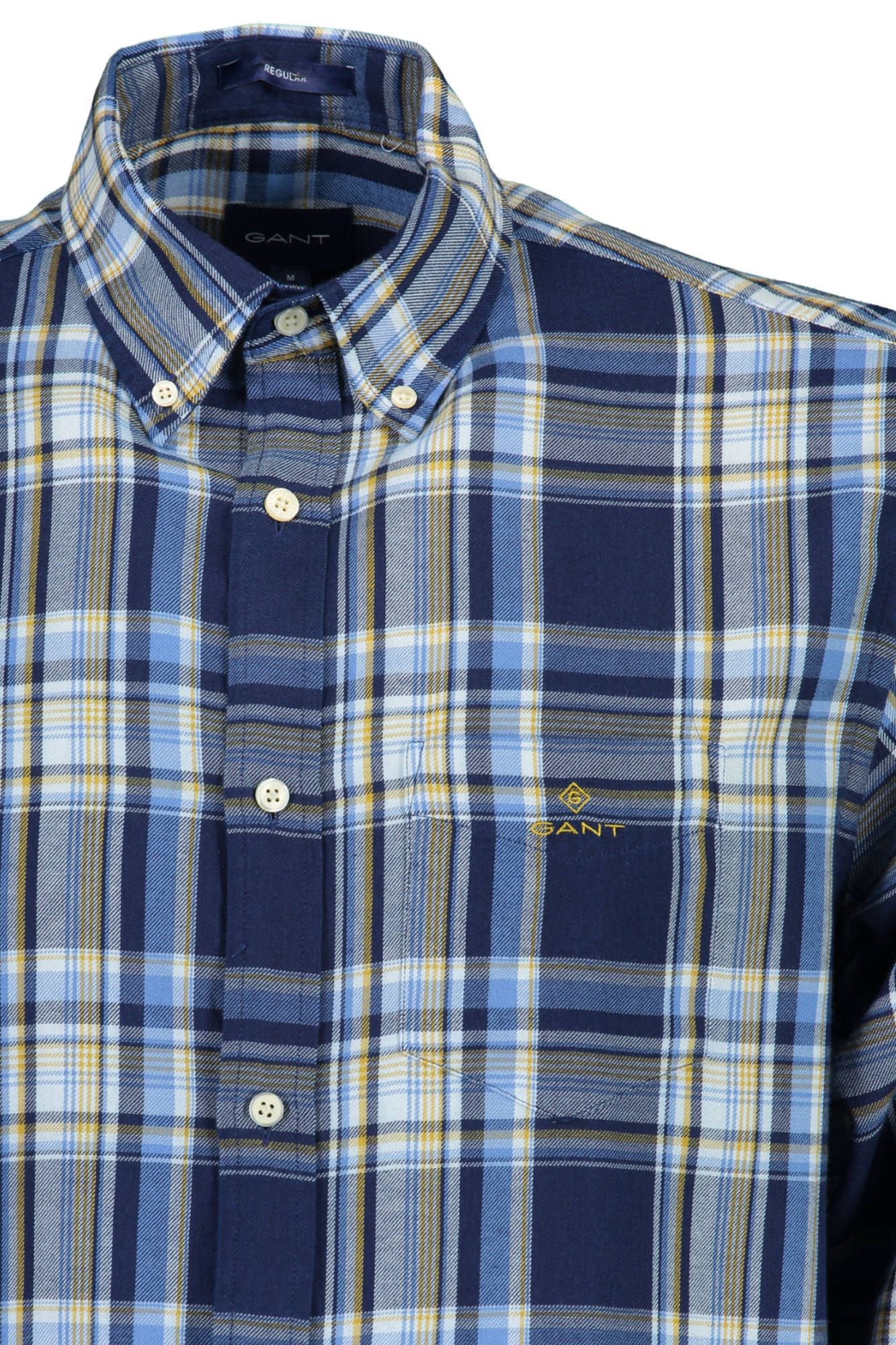 Blue Cotton Men Shirt