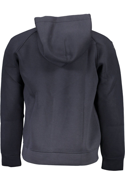 Black Polyester Men Hoodie