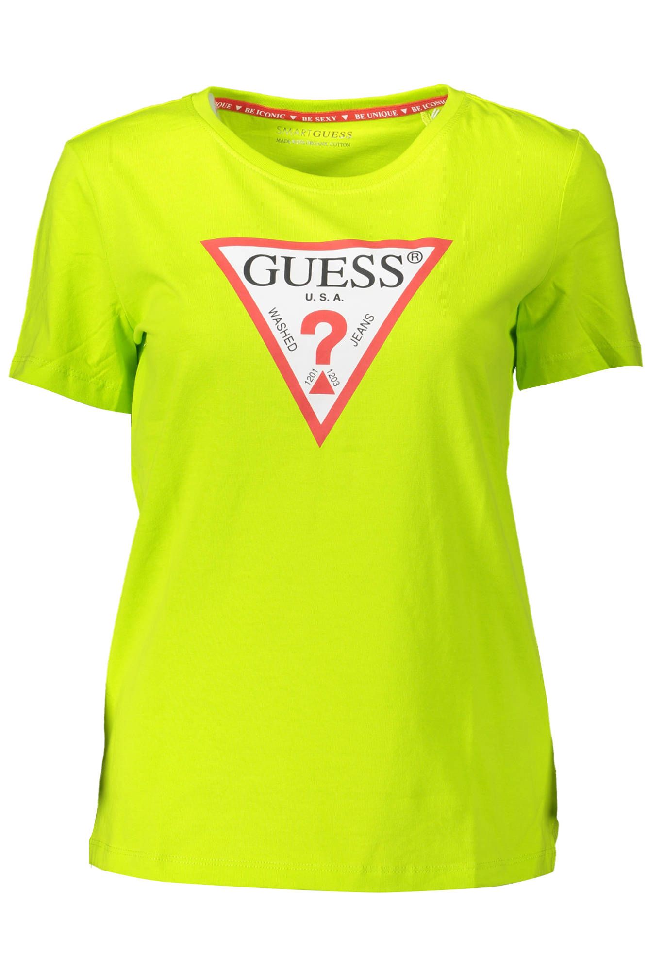 Green Cotton Women T-Shirt