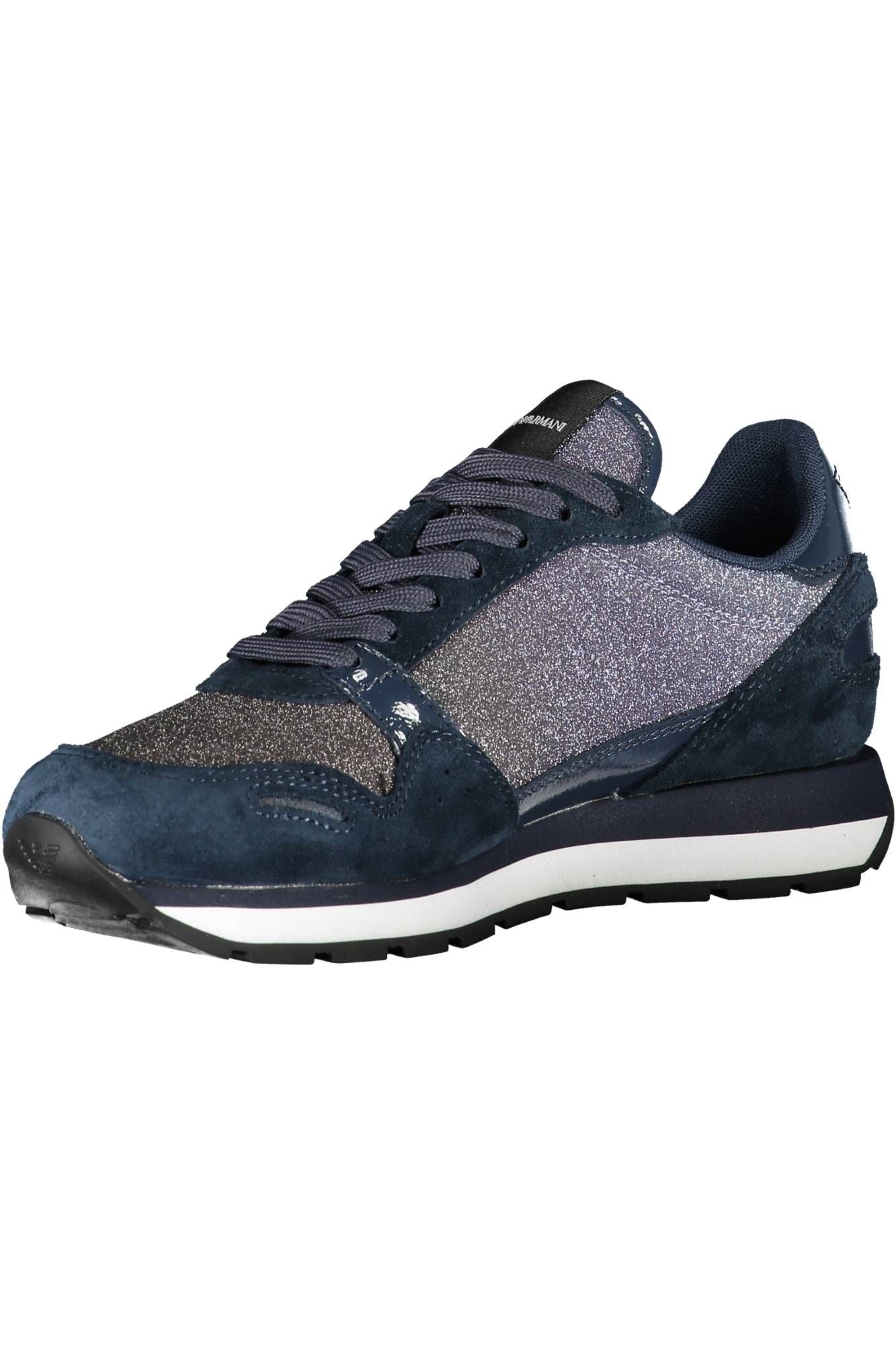 Blue Leather Women Sneaker