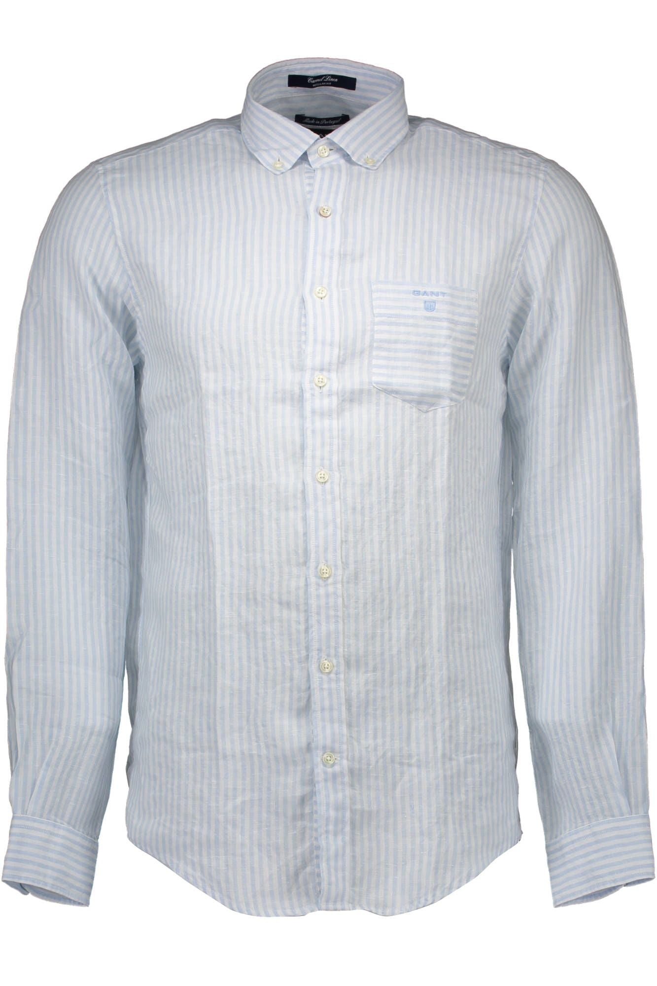 Light Blue Linen Men Shirt