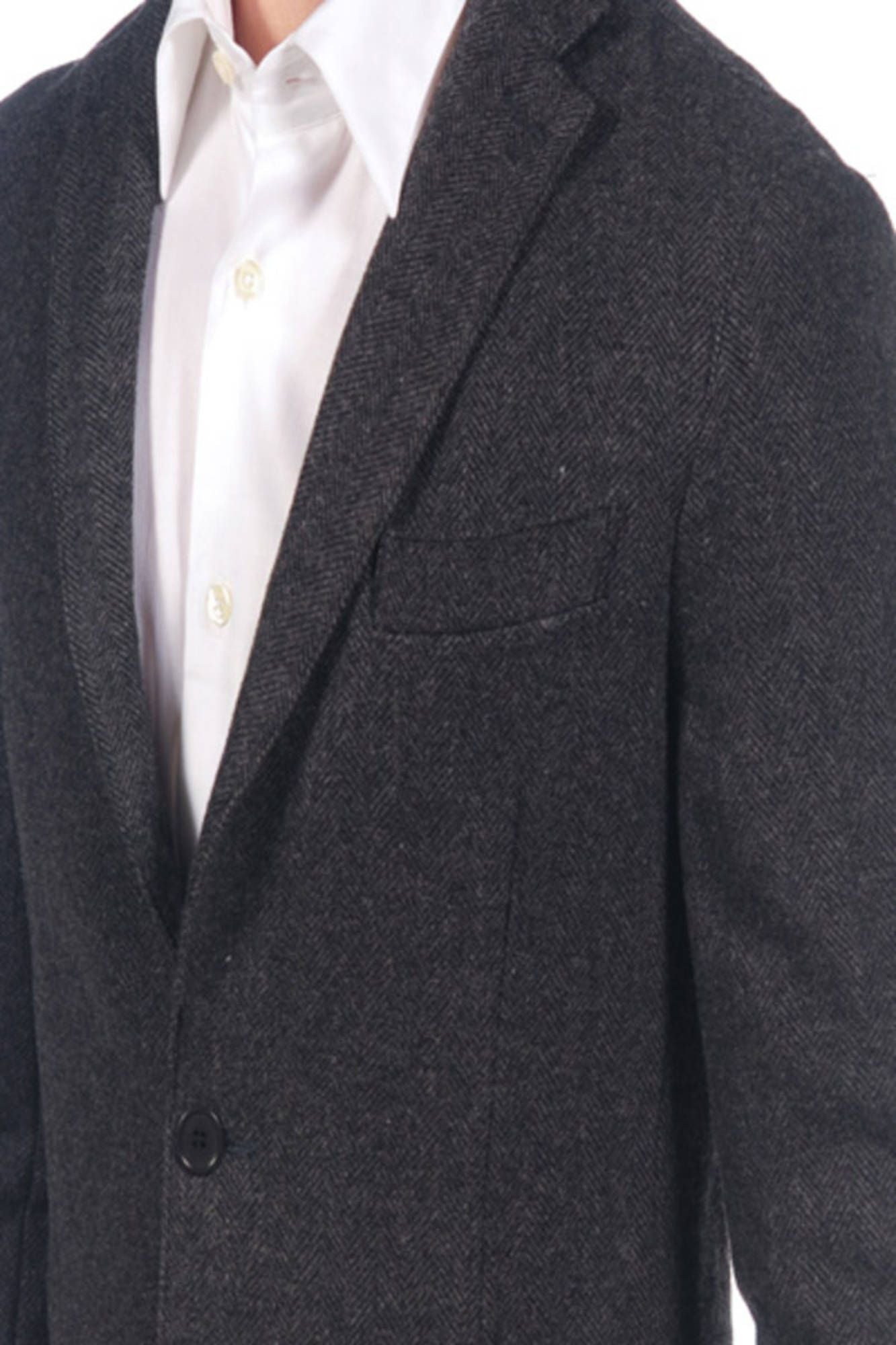 "Gray Cotton Men Jacket"