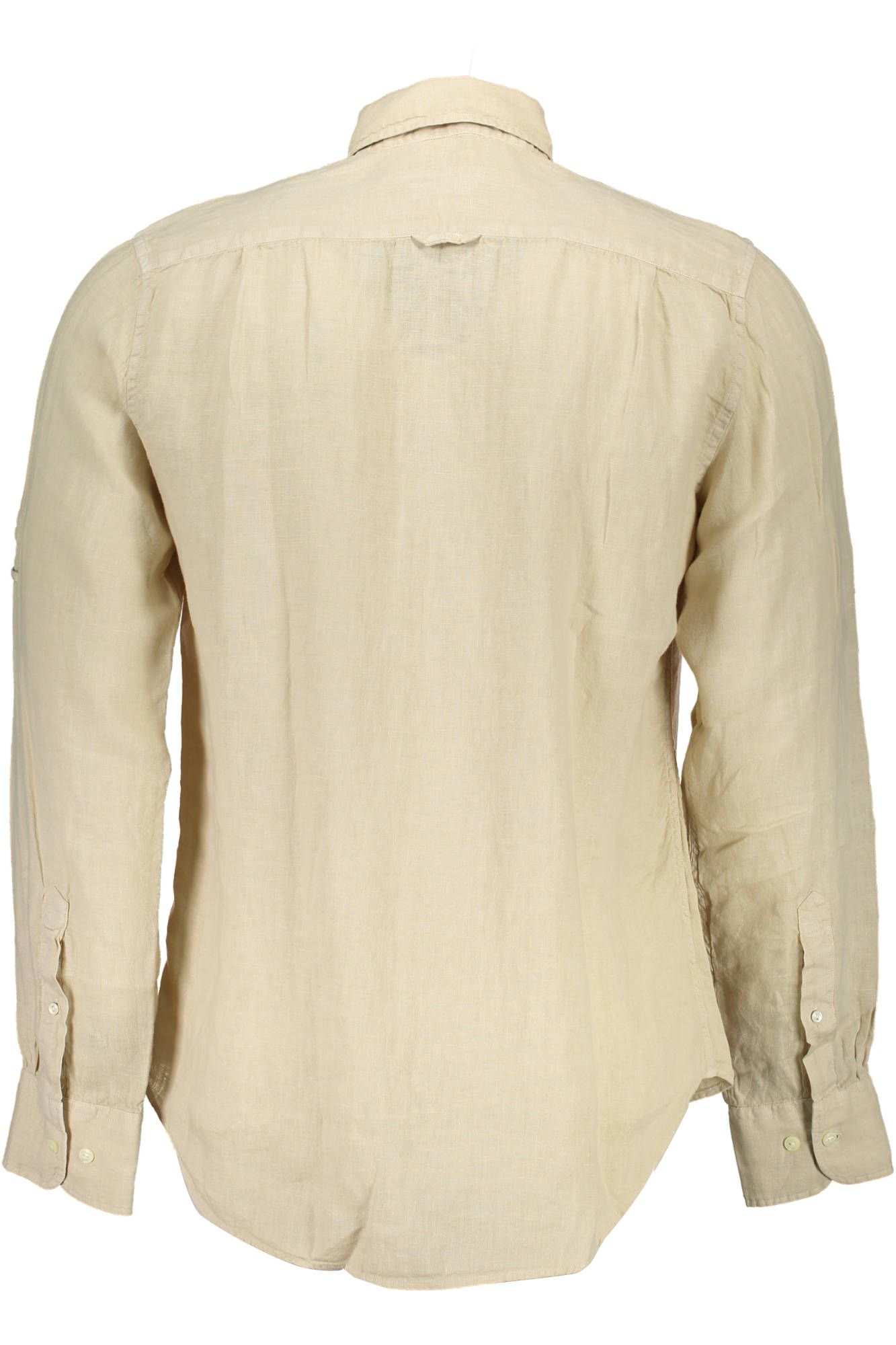 Beige Linen Men Shirt