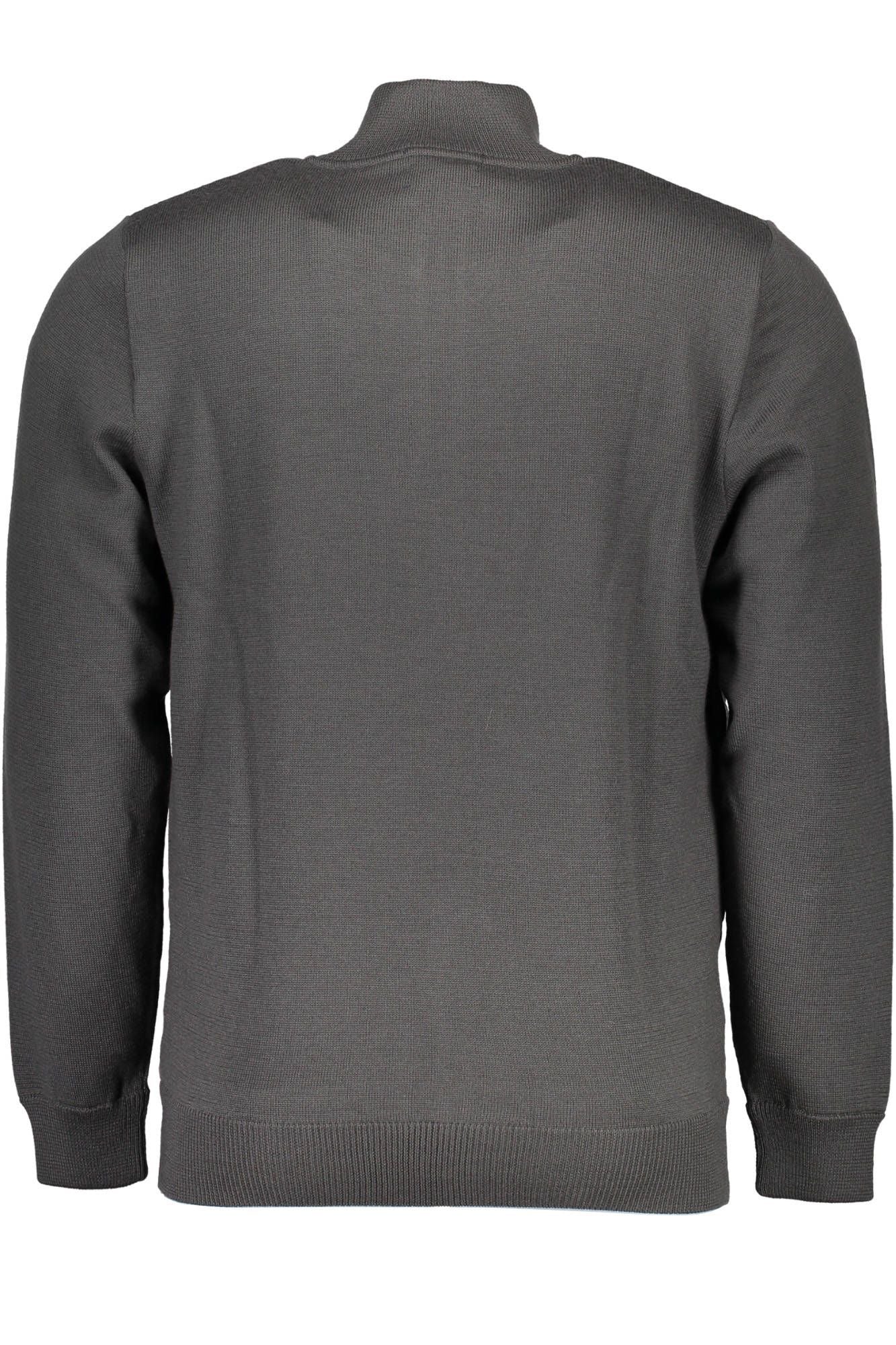 Gray Polyester Men Jacket