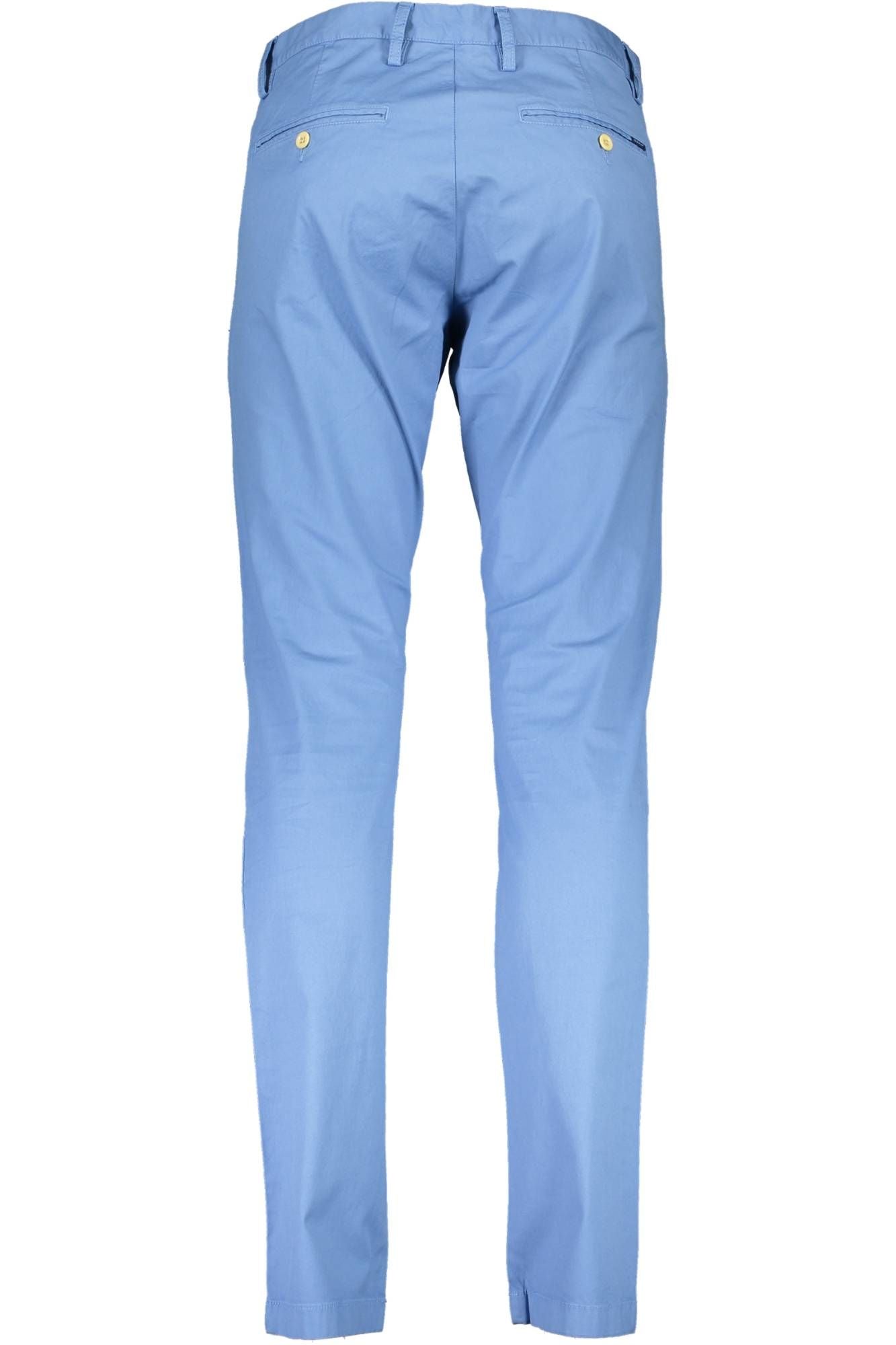 Light Blue Cotton Men Pant