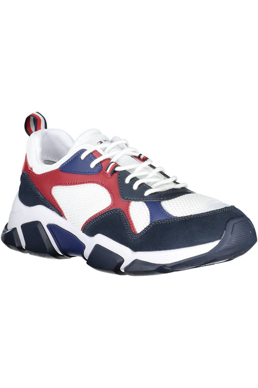 White Fabric Men Sneaker