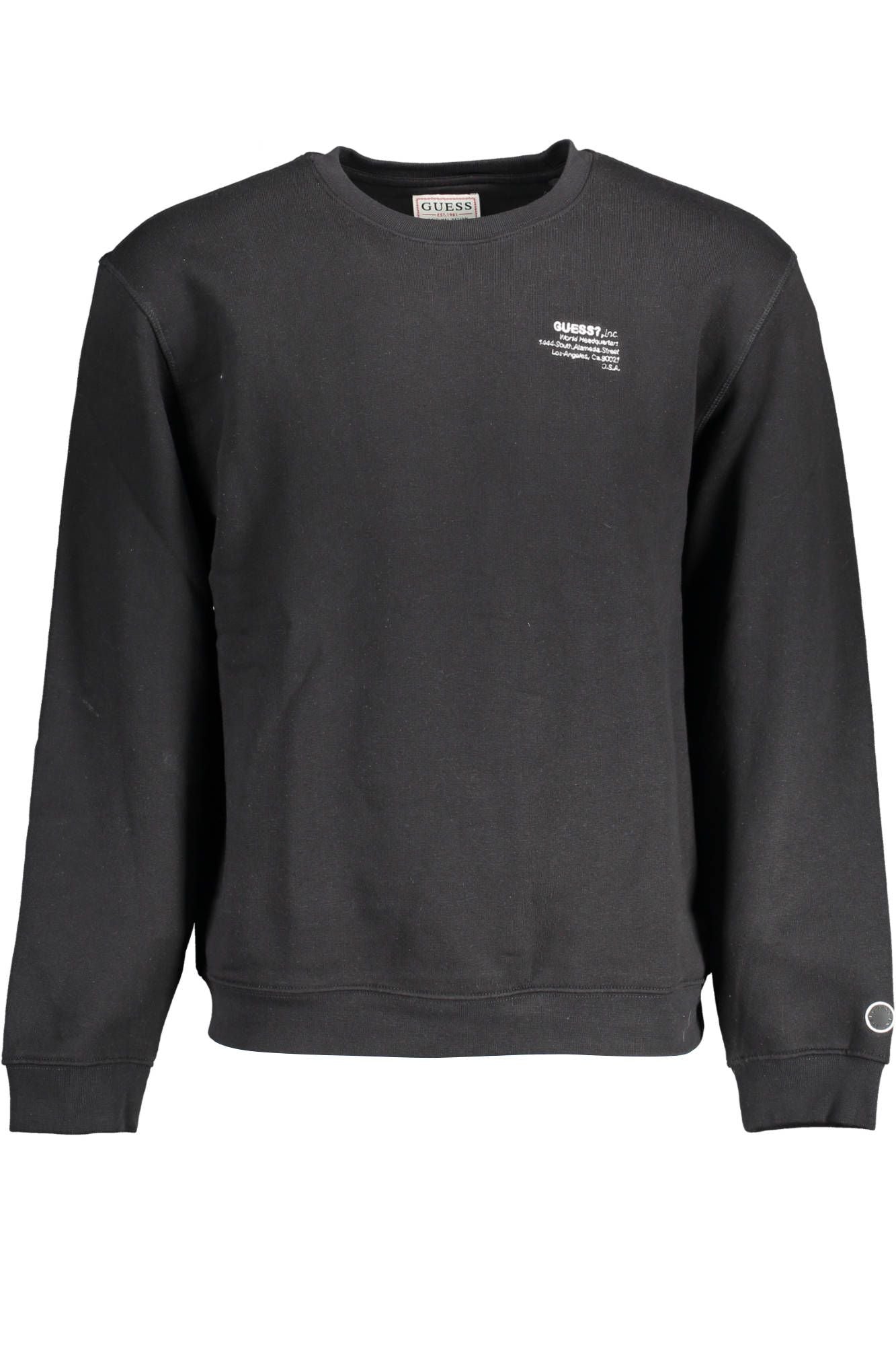 Black Cotton Men Sweater
