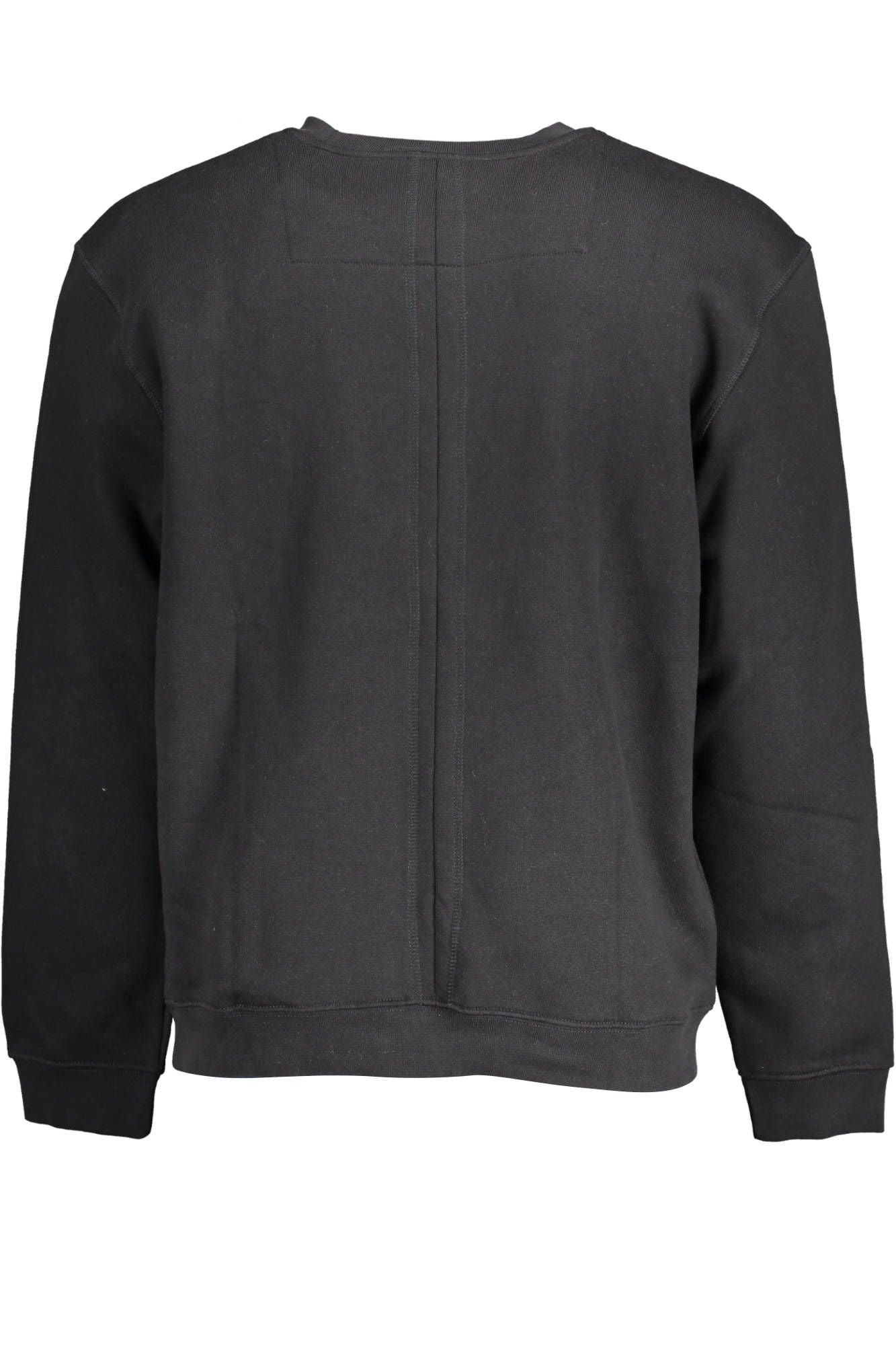 Black Cotton Men Sweater