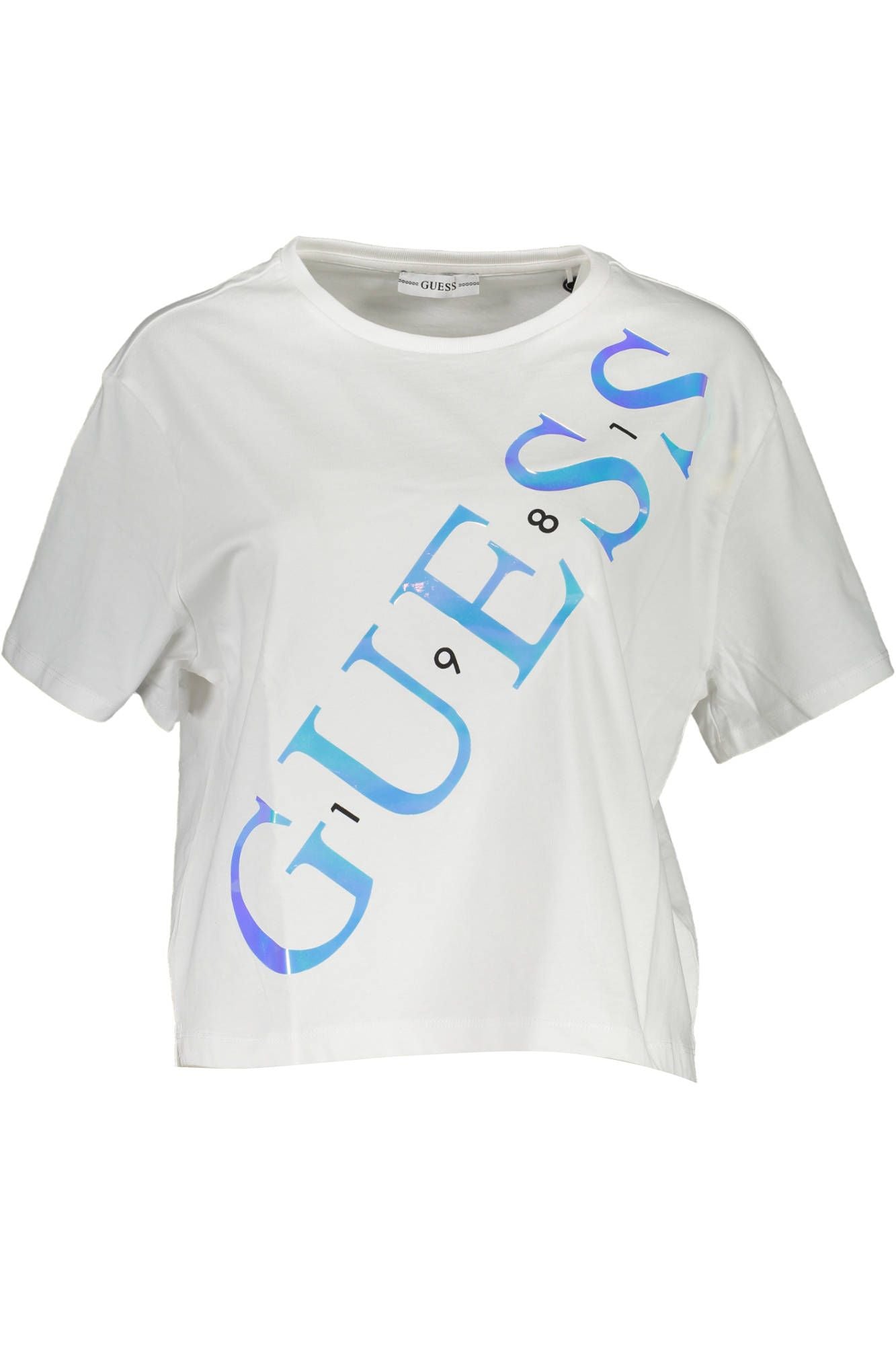 White Cotton Women T-Shirt