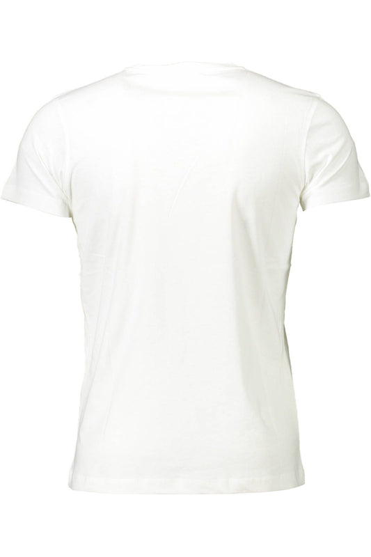 White Cotton Men T-Shirt