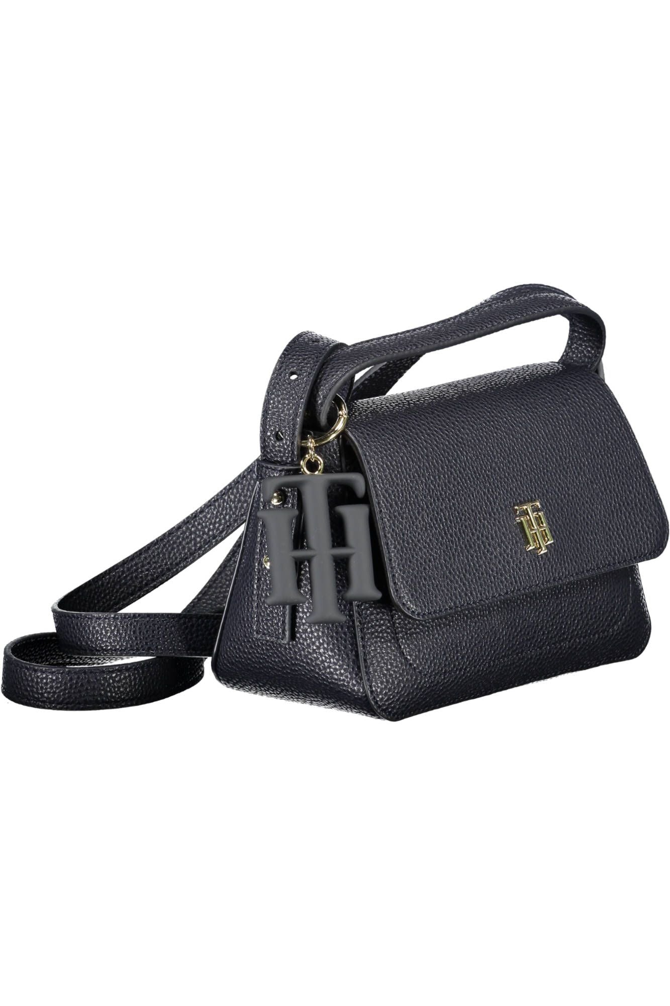 Blue Polyester Women Handbag
