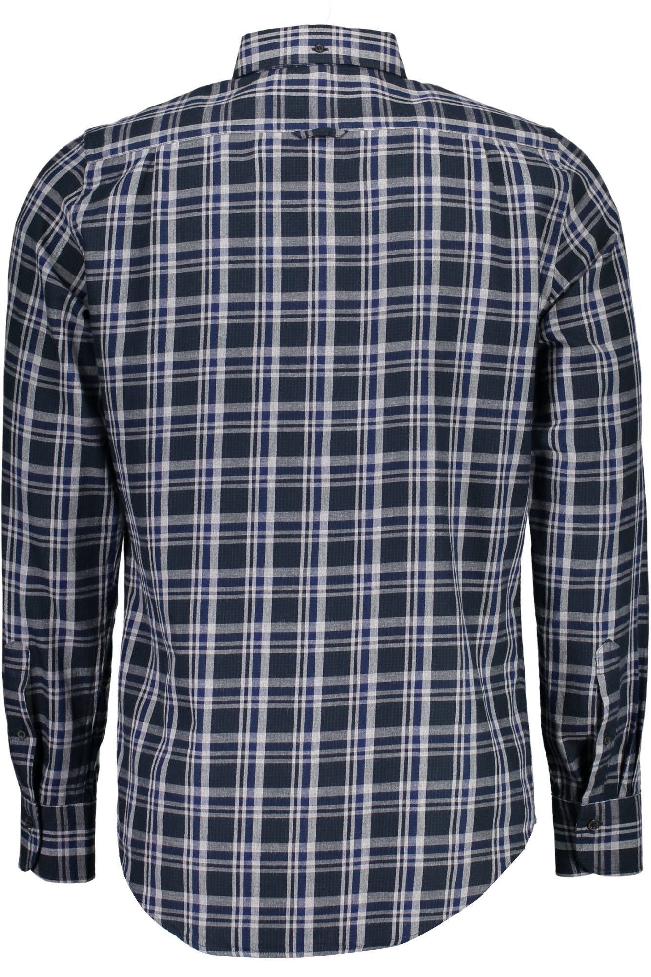 Blue Cotton Men Shirt