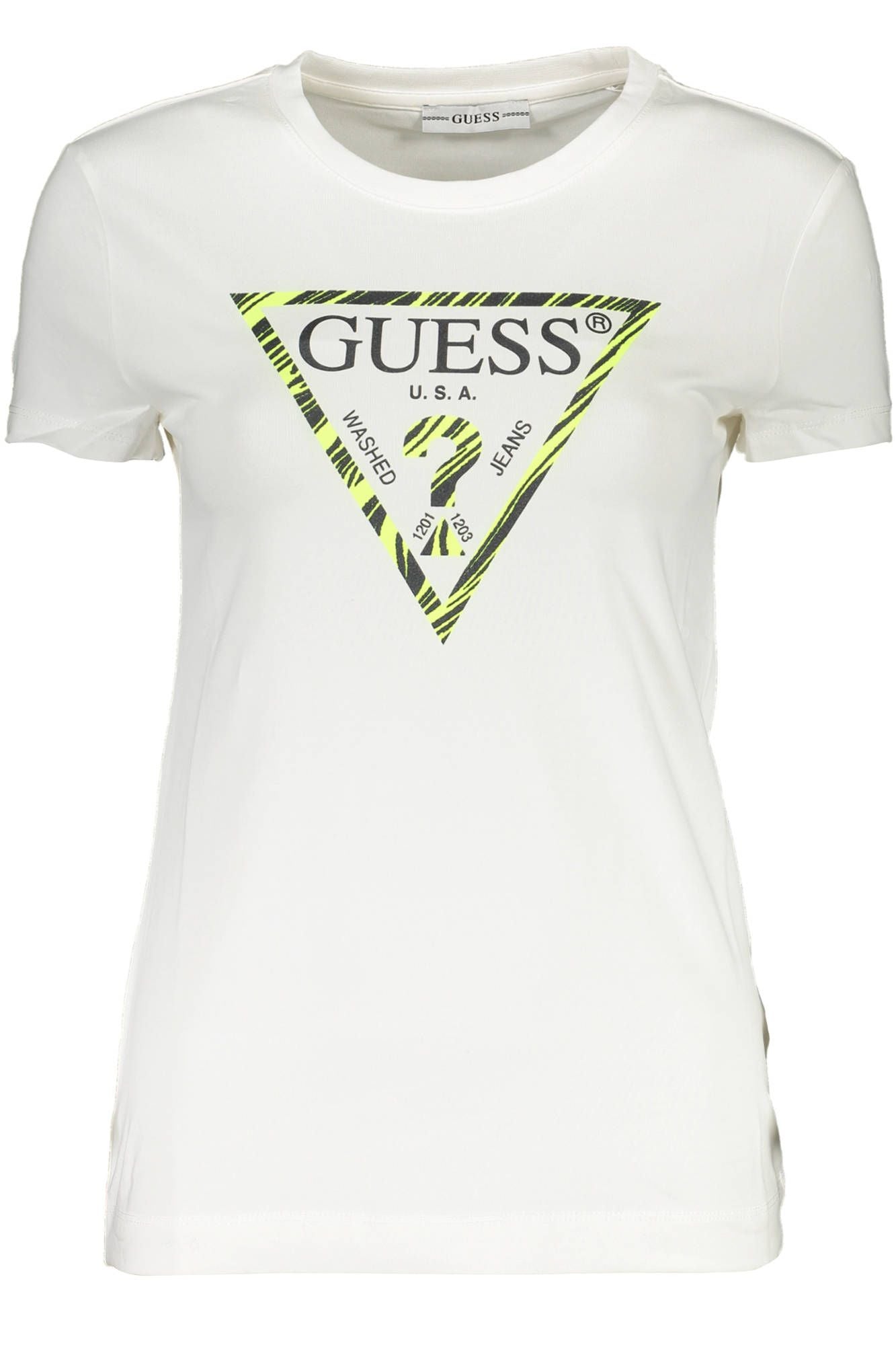 White Cotton Women T-Shirt