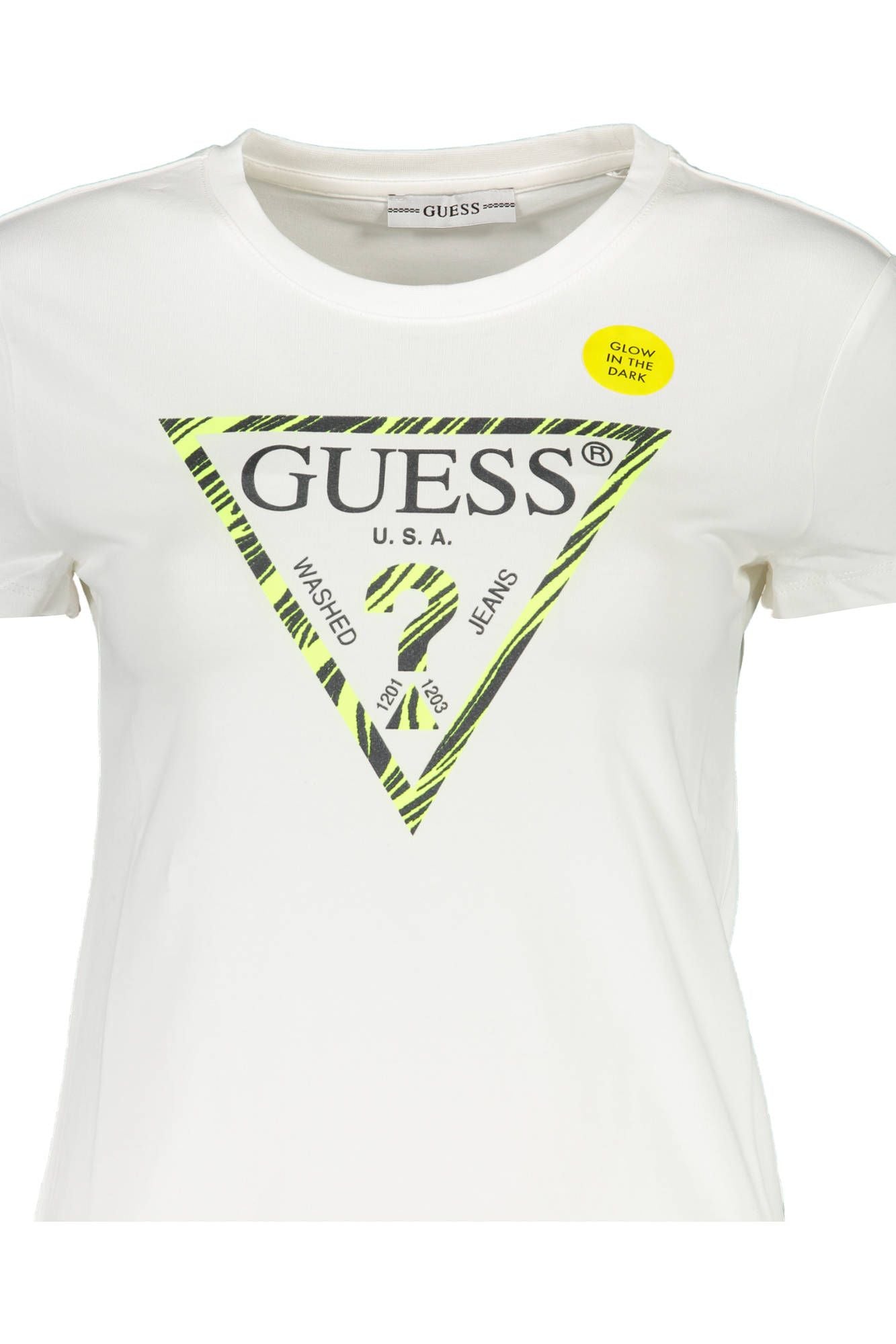 White Cotton Women T-Shirt