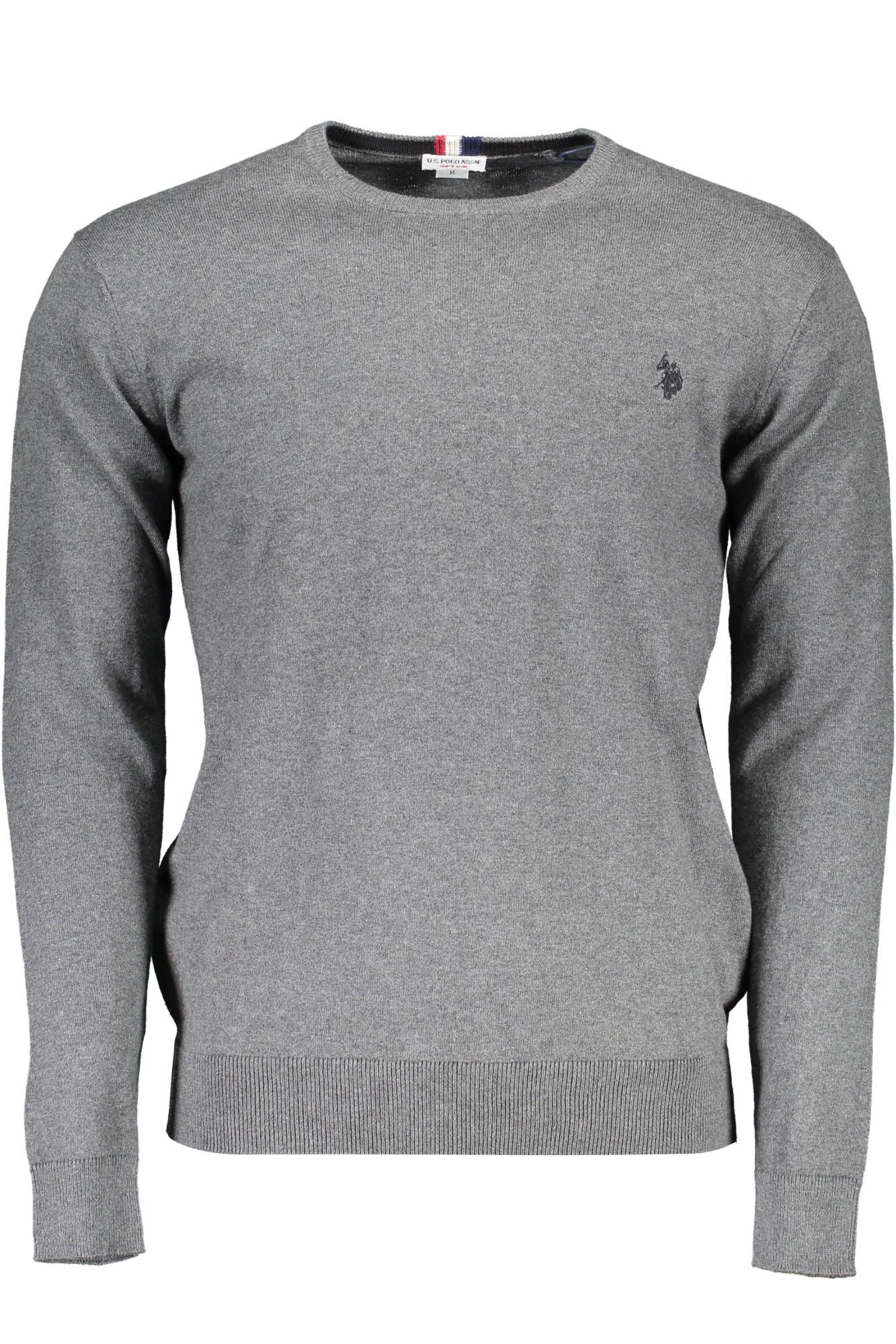 Gray Cotton Men Sweater