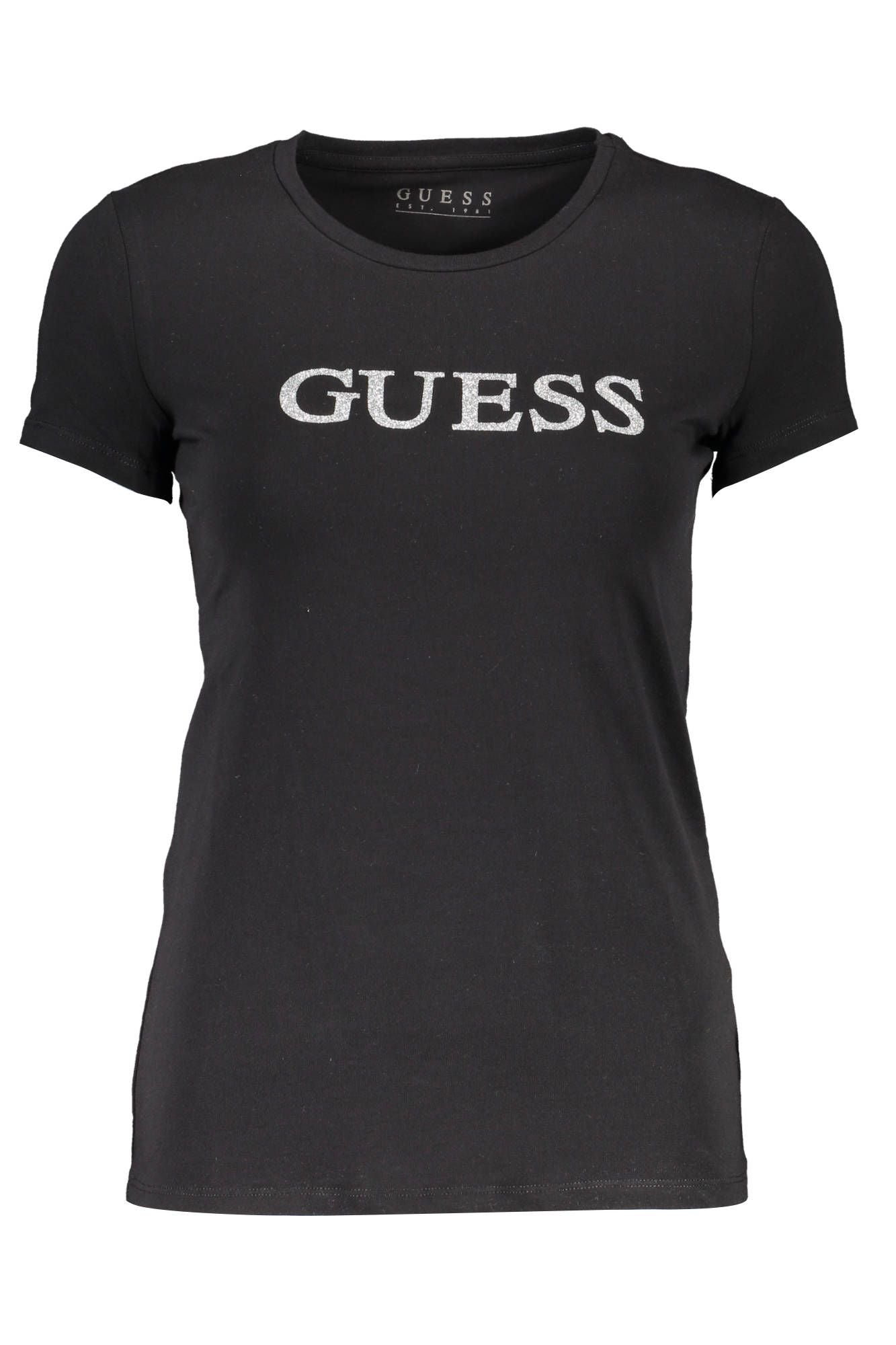 Black Cotton Women T-Shirt