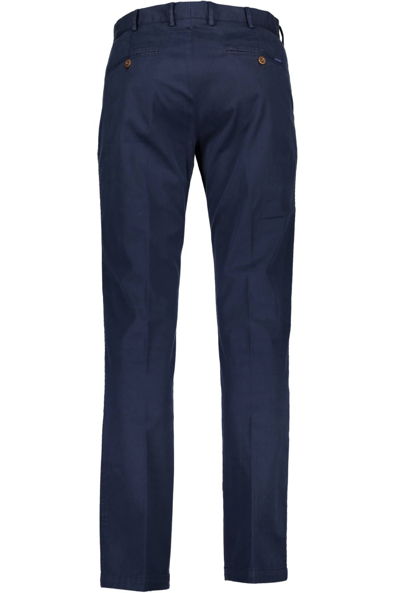 Blue Cotton Men Trouser