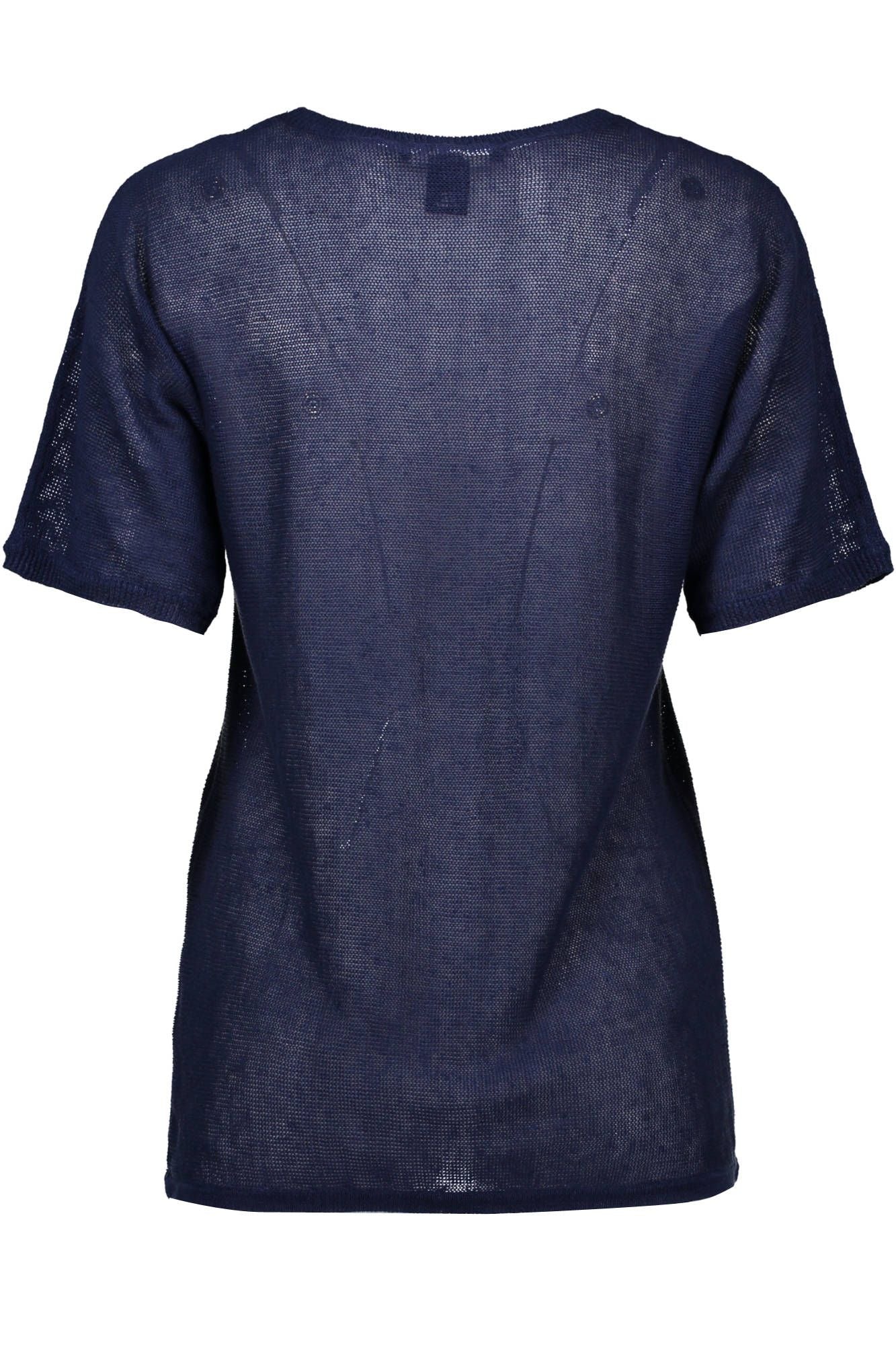 Blue Linen Women Shirt